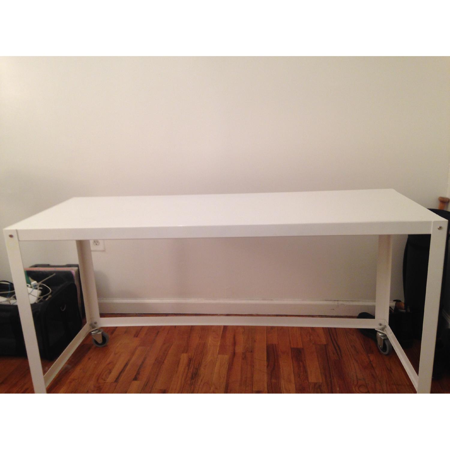 CB2 Rolling Console Table - image-1