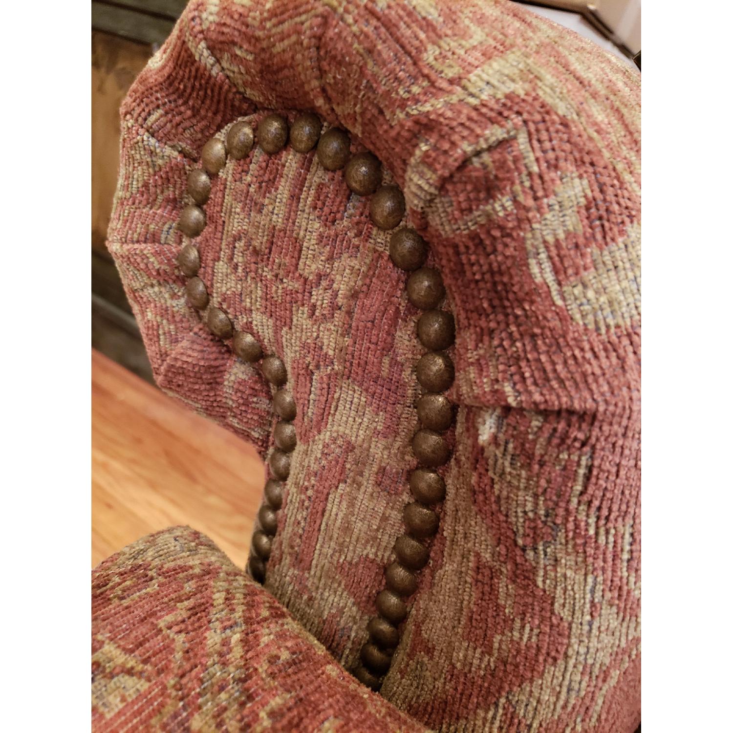 Ethan Allen Hyde Rust Pattern Sofa - image-3