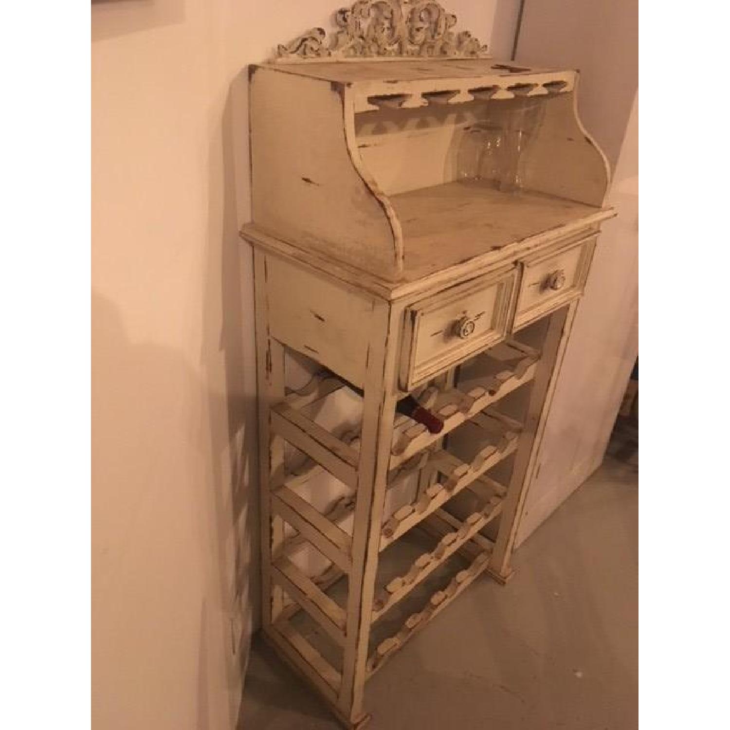 Antique Wine Rack w/ Storage - image-3