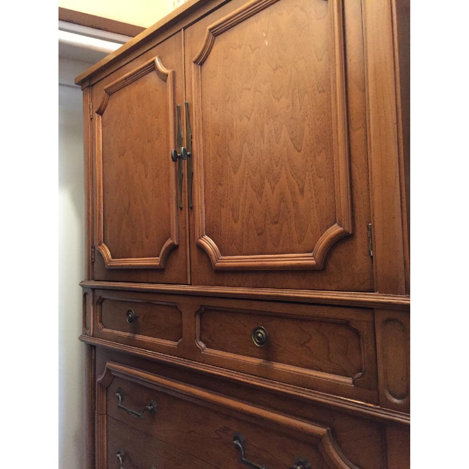 Antique Wood Armoire AptDeco