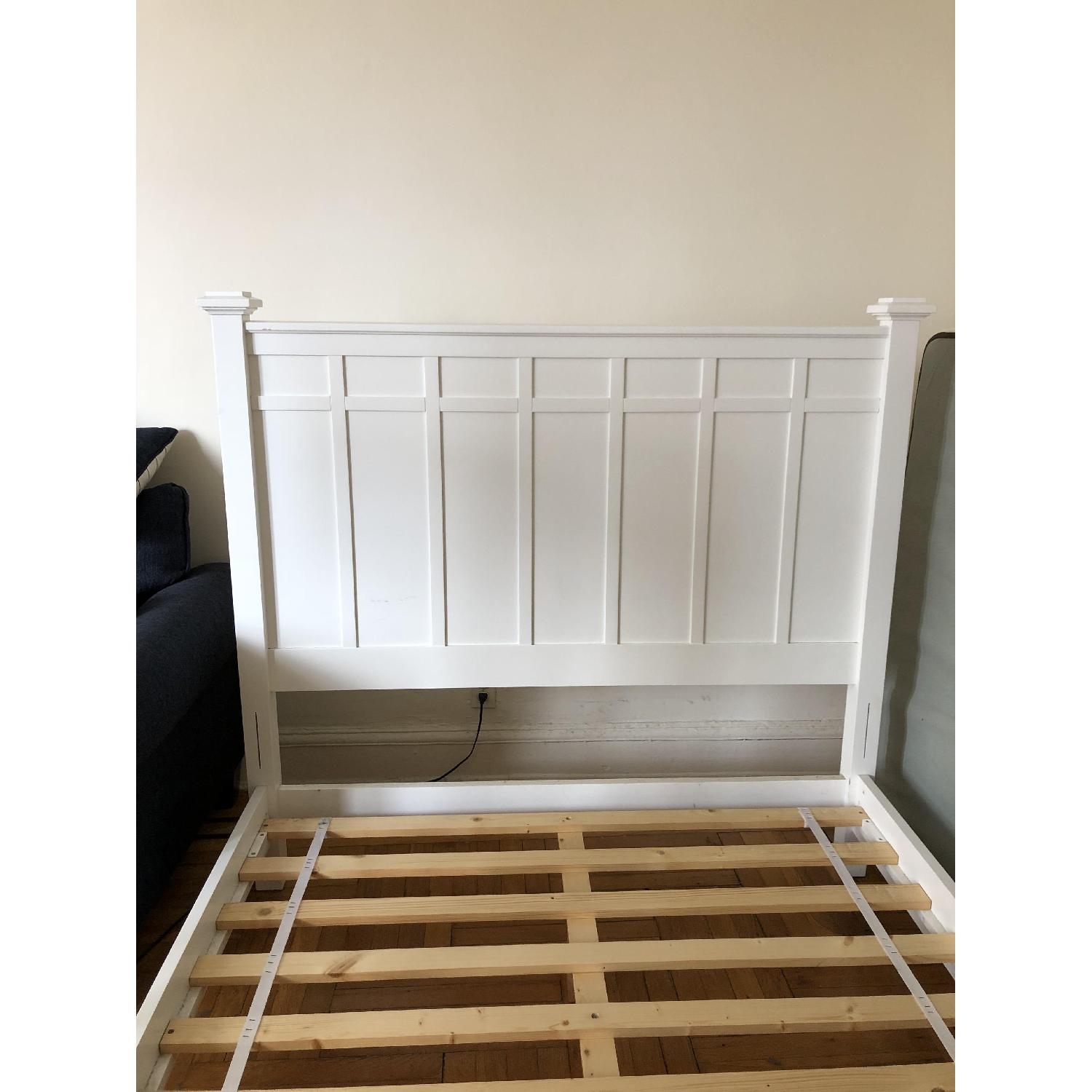 Crate & Barrel Brighton Full Size Bed Frame AptDeco
