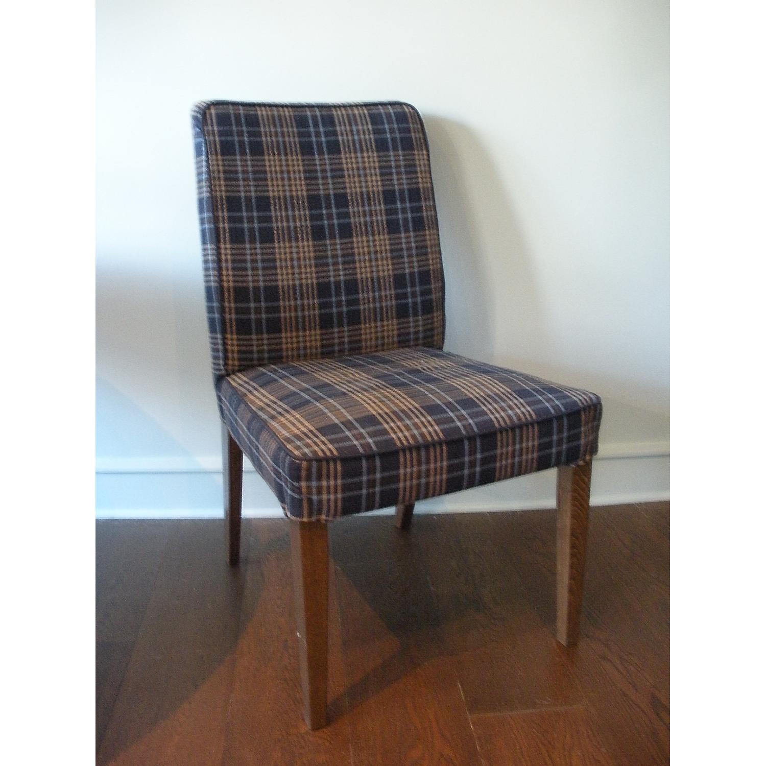 Ikea Henriksdal Plaid Dining Chair - image-1