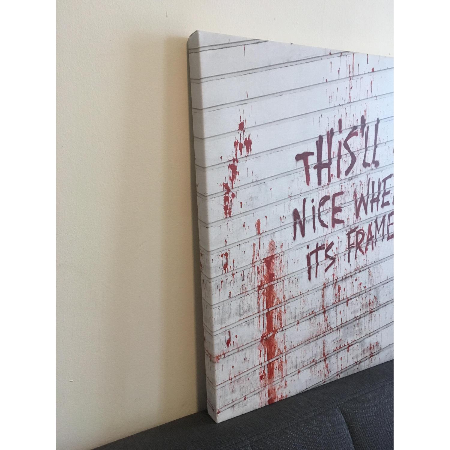 Banksy iCanvas - This Will Look Nice When It's Framed Canvas - image-3