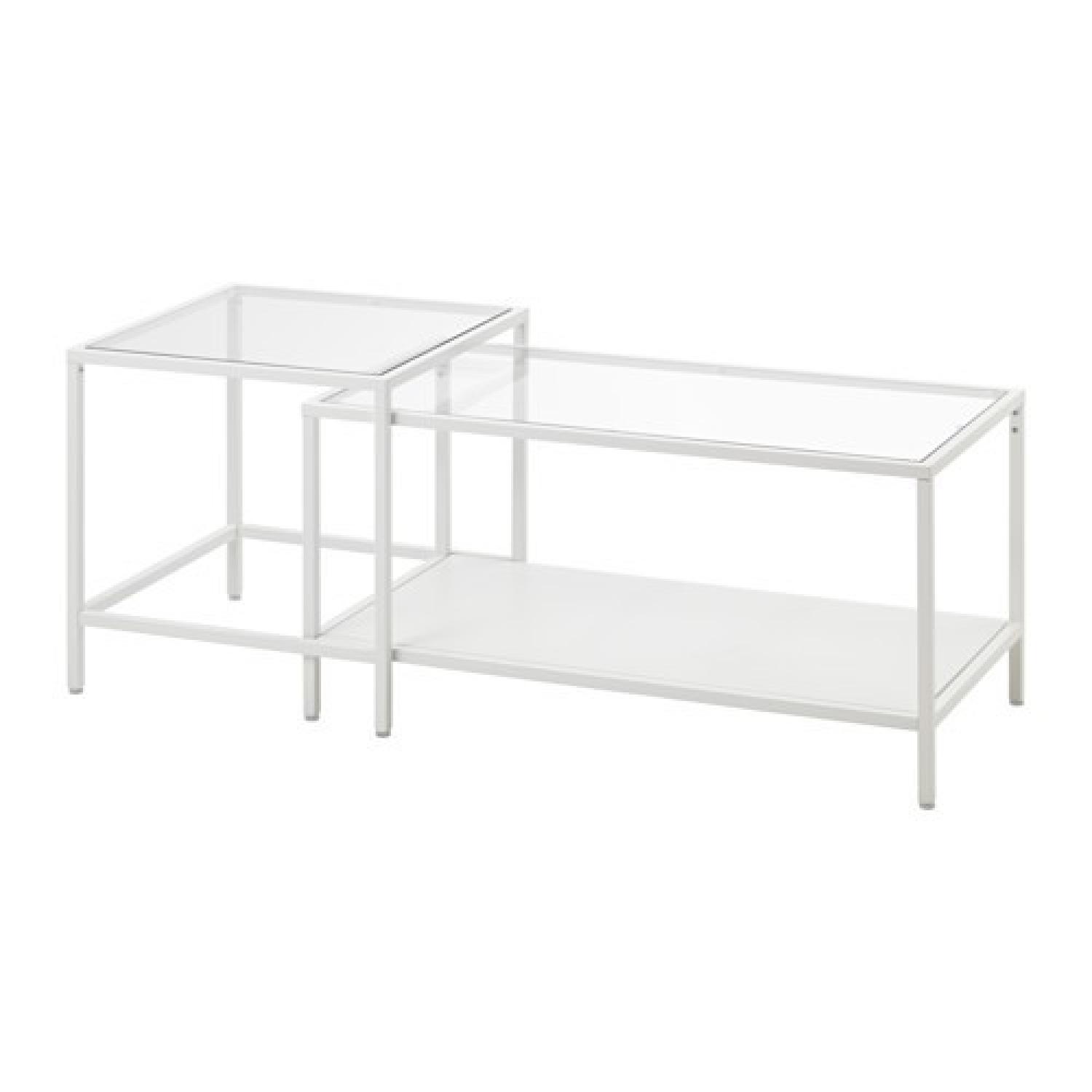 Ikea Vittsjo Glass Nesting Tables - image-0