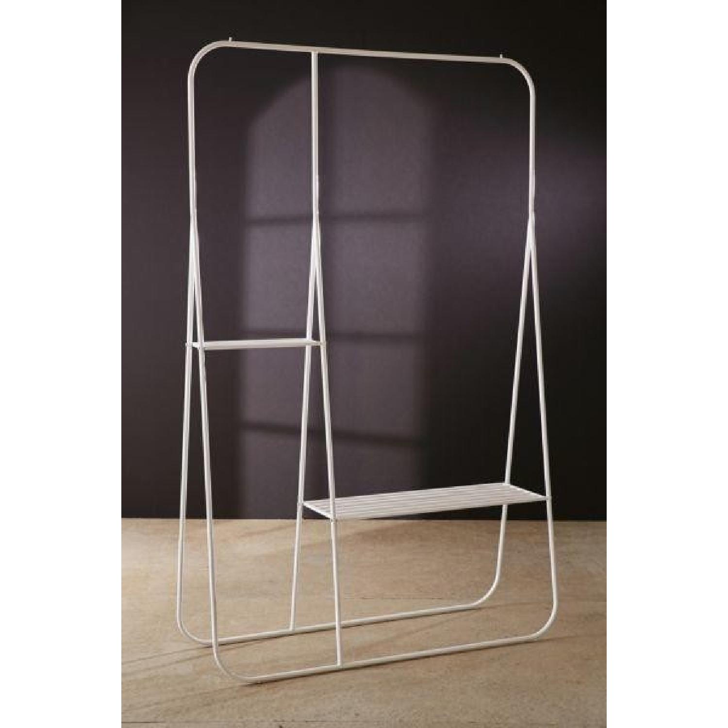 Urban Outfitters White Calvin Double Clothing Rack AptDeco