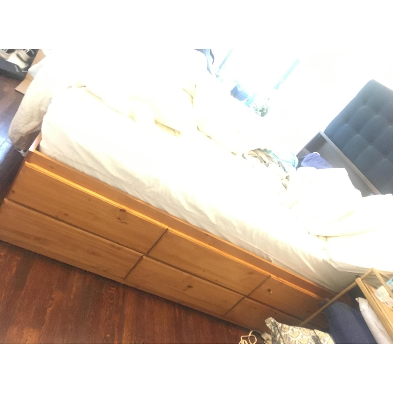 Gothic Cabinet Craft Full Storage Bed w/ 10 Drawers/2 Doors - image-1