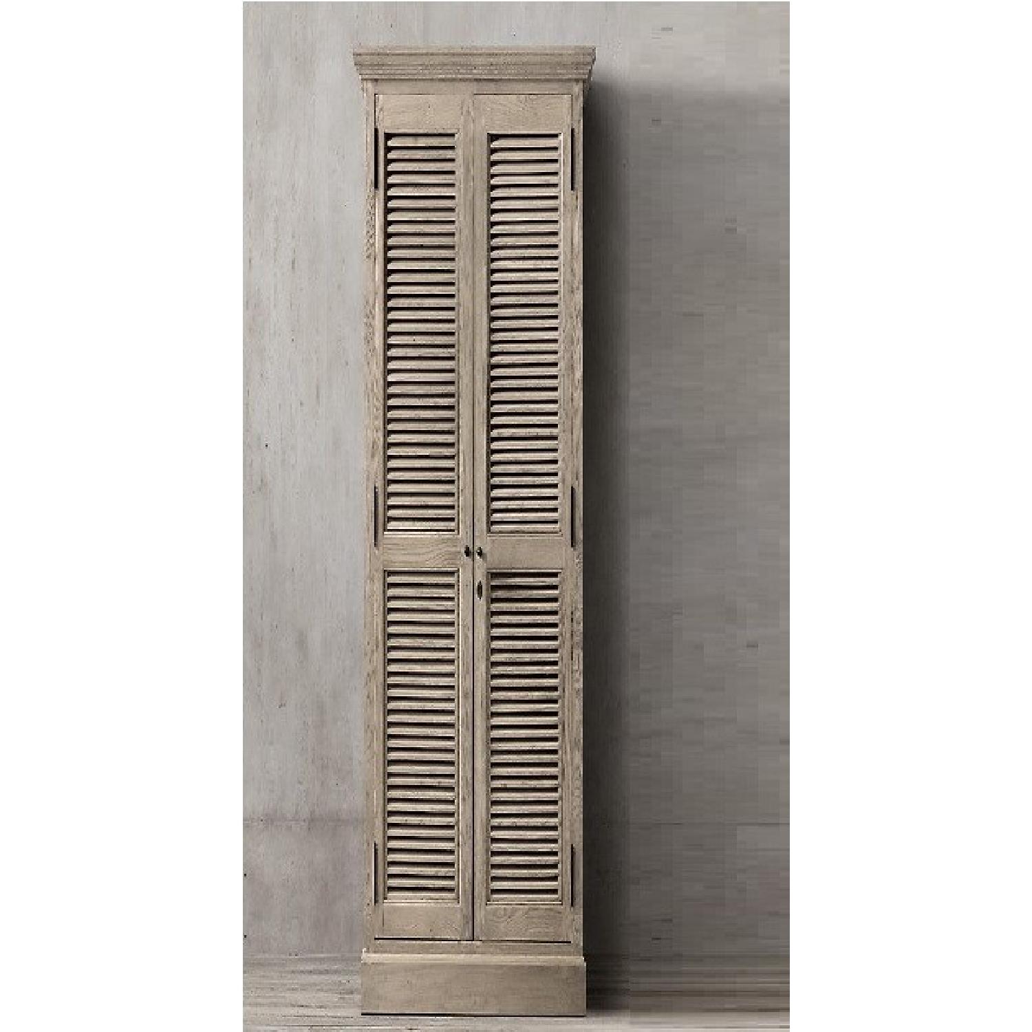 Restoration Hardware Shutter Shoe Armoire - image-5