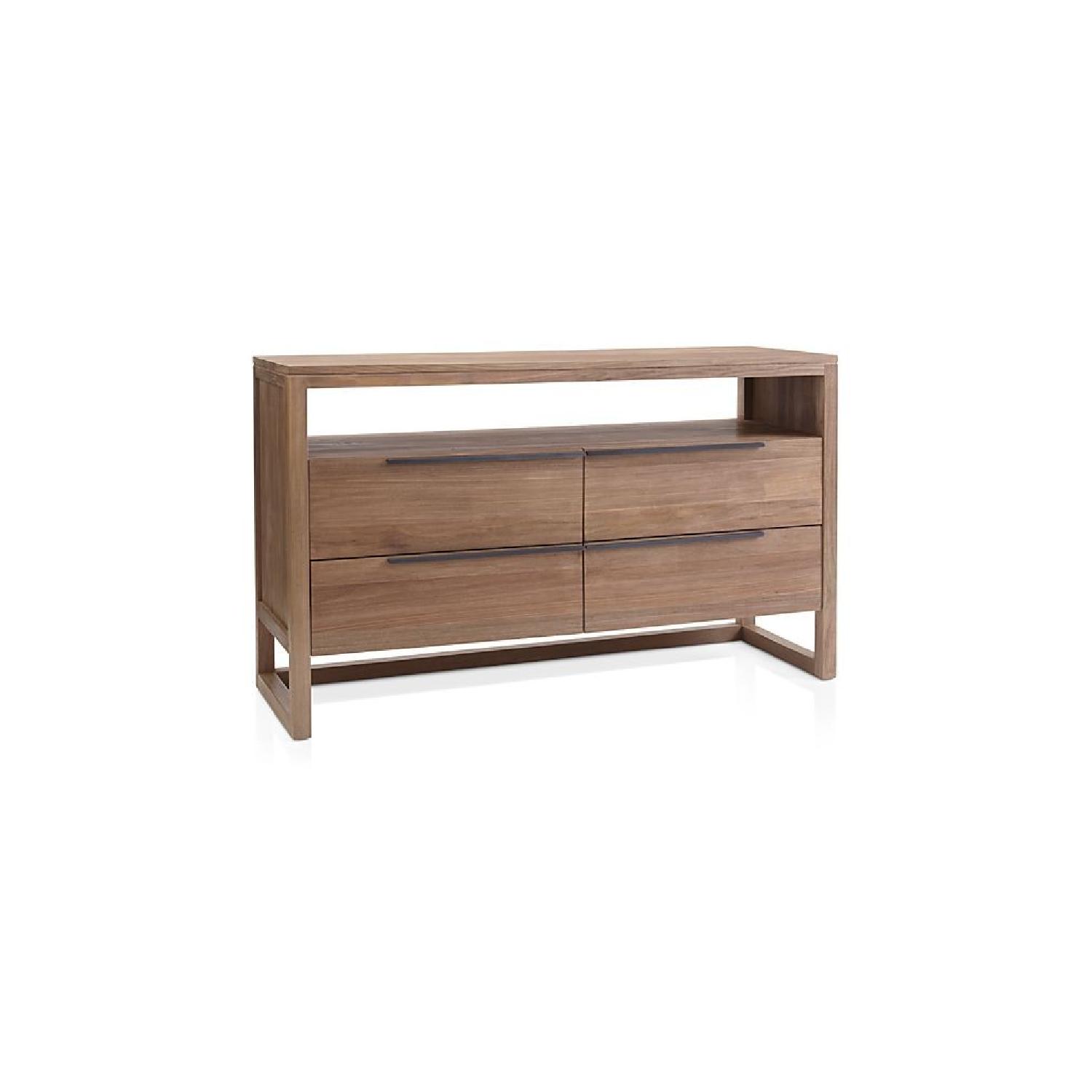 Crate & Barrel Linea II Natural Four-Drawer Dresser - image-0