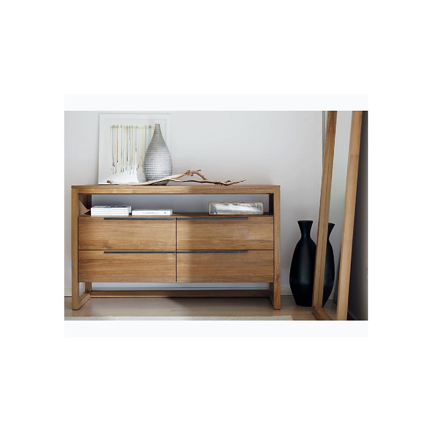 Crate & Barrel Linea II Natural Four-Drawer Dresser - image-1