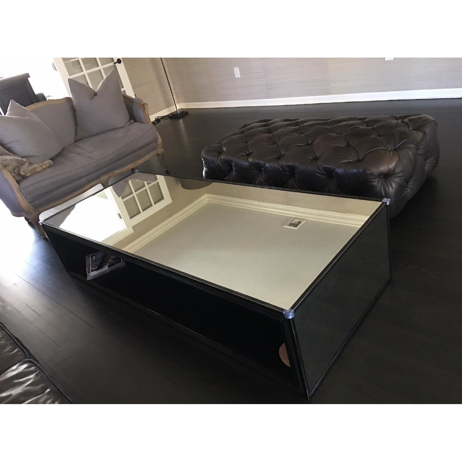 Restoration Hardware Strand Mirrored Coffee Table - image-2