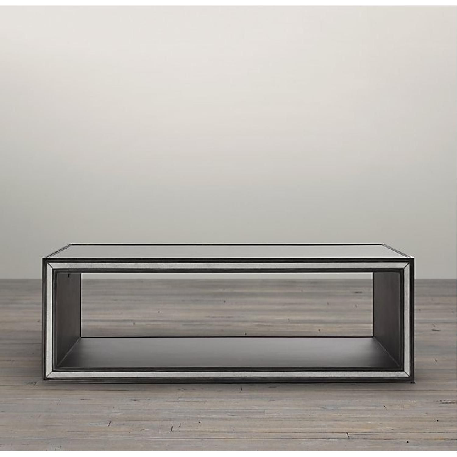 Restoration Hardware Strand Mirrored Coffee Table - image-5