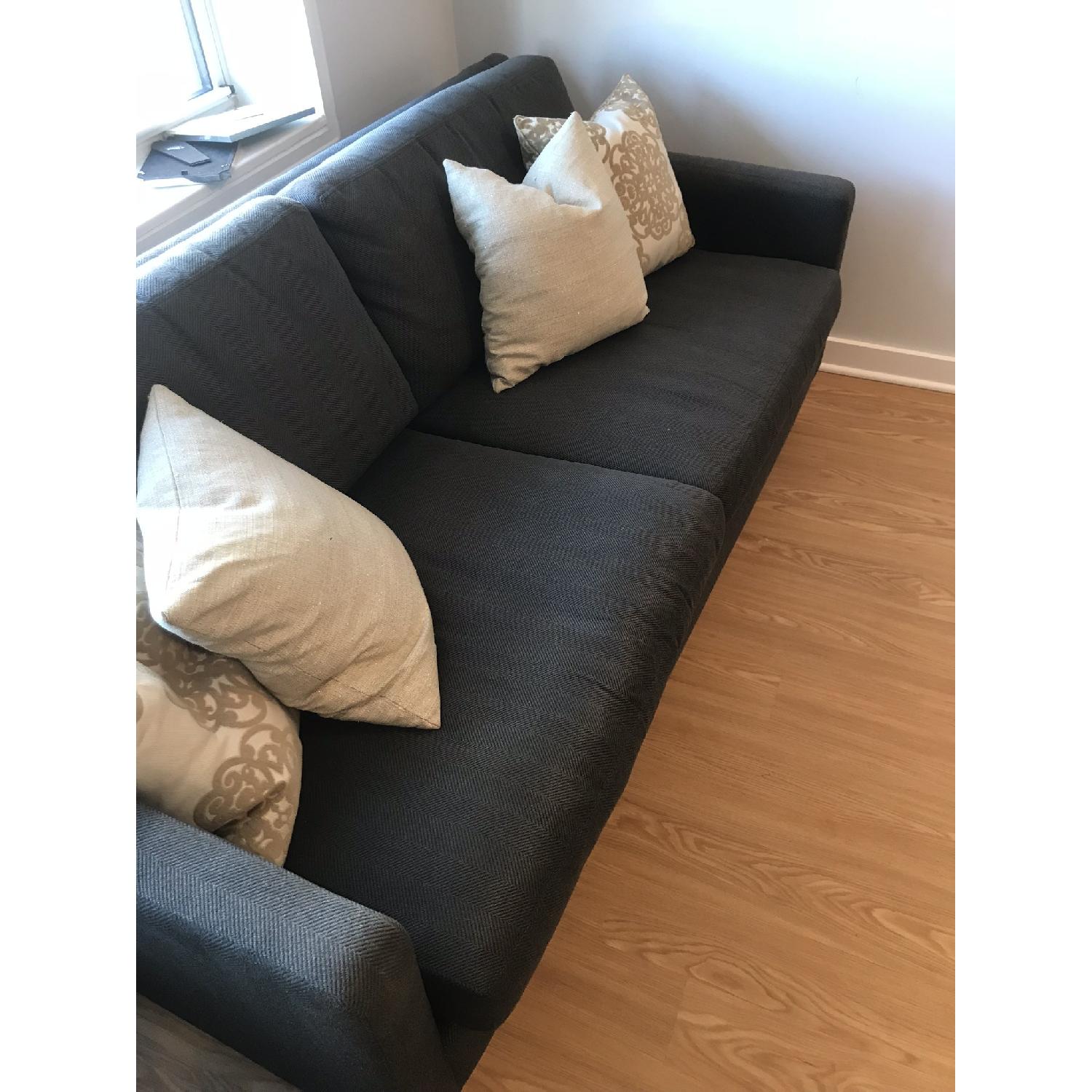 Ethan Allen Grey Monterey Sofa - image-2