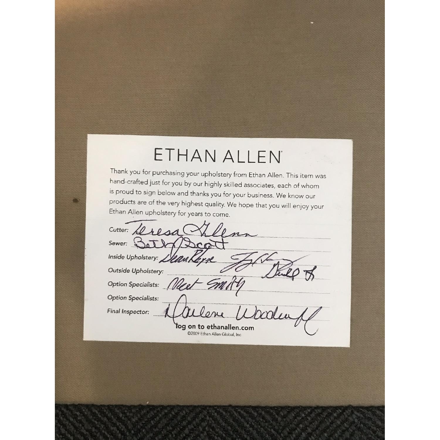 Ethan Allen Grey Monterey Sofa - image-8