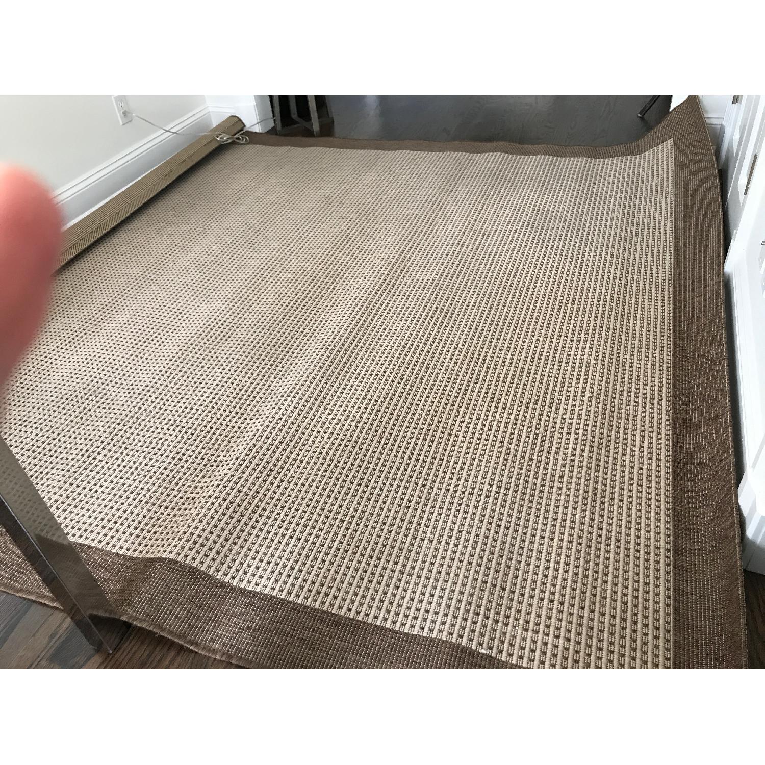 Crate & Barrel Biscayne Indoor/Outdoor Pecan Rug - image-3