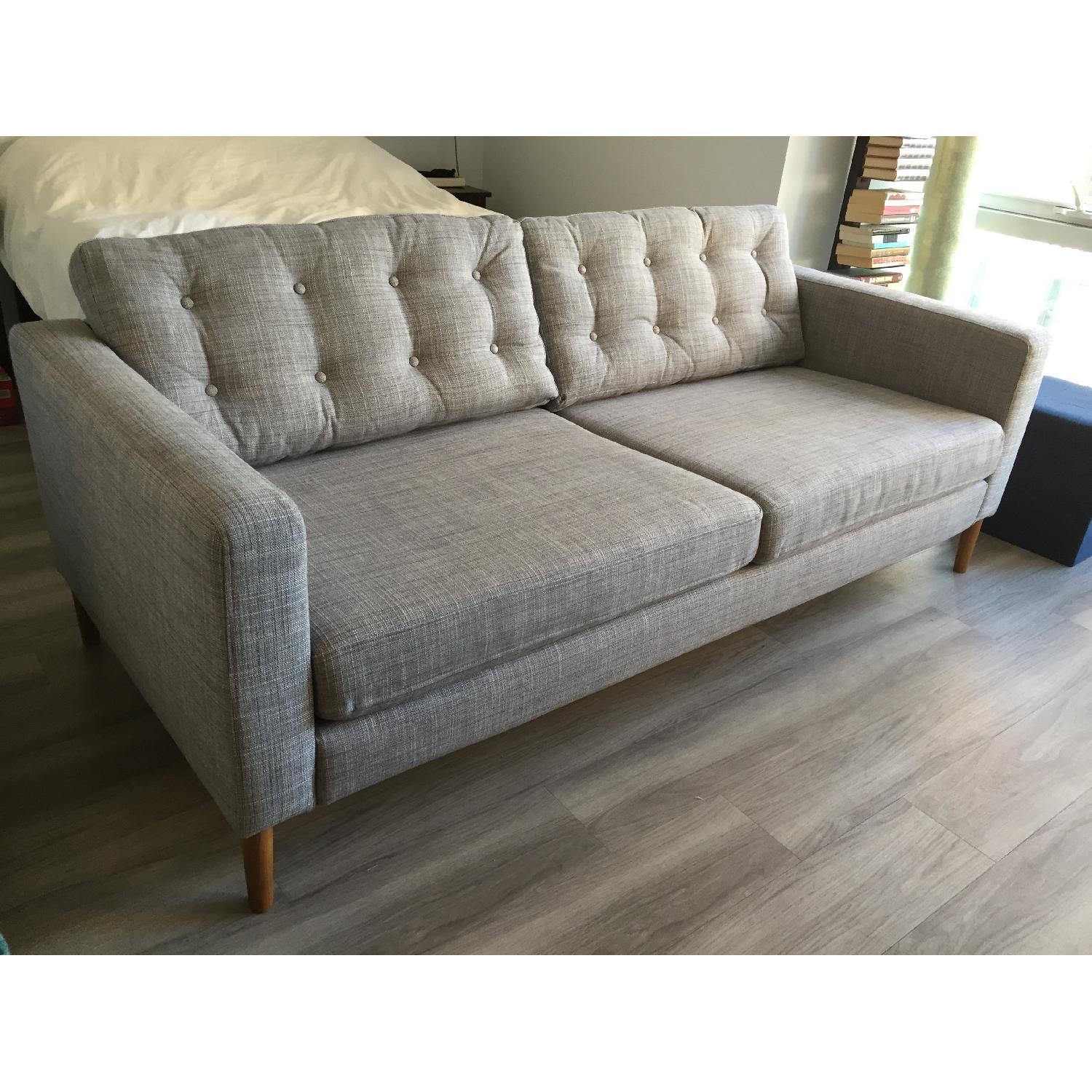 Ikea Karlstad Sofa w/ MidCentury Modern Upgrades AptDeco