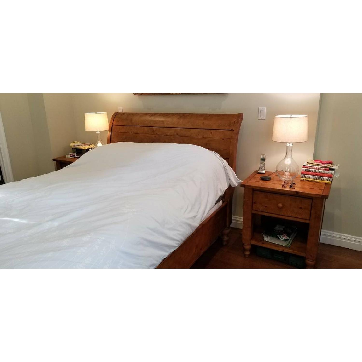 Pottery Barn Ashby Queen Size Sleigh Bed Frame - image-1