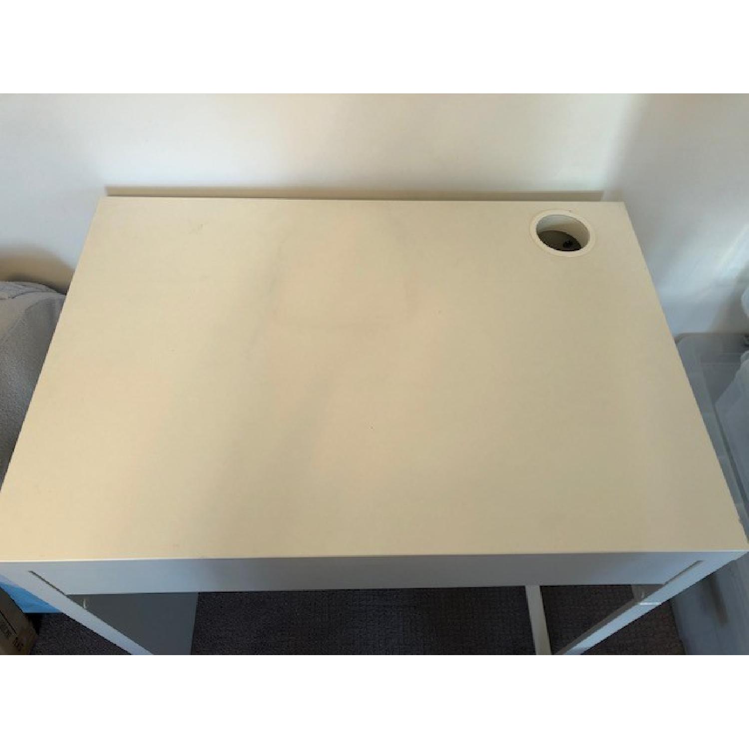 Ikea White Micke Desk - image-1