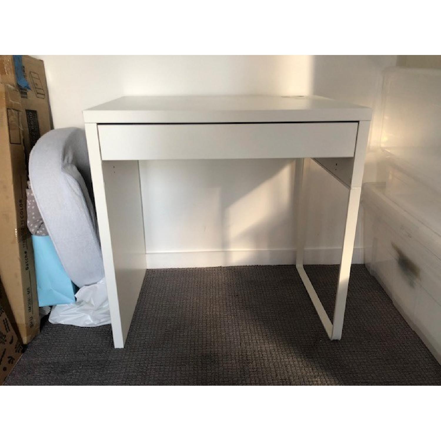 Ikea White Micke Desk - image-3
