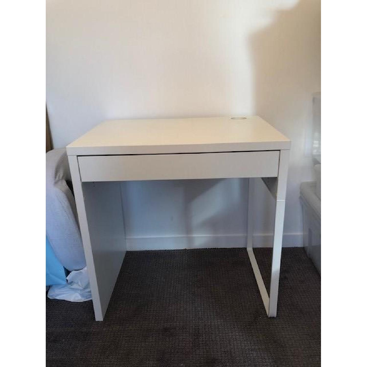 Ikea White Micke Desk - image-5