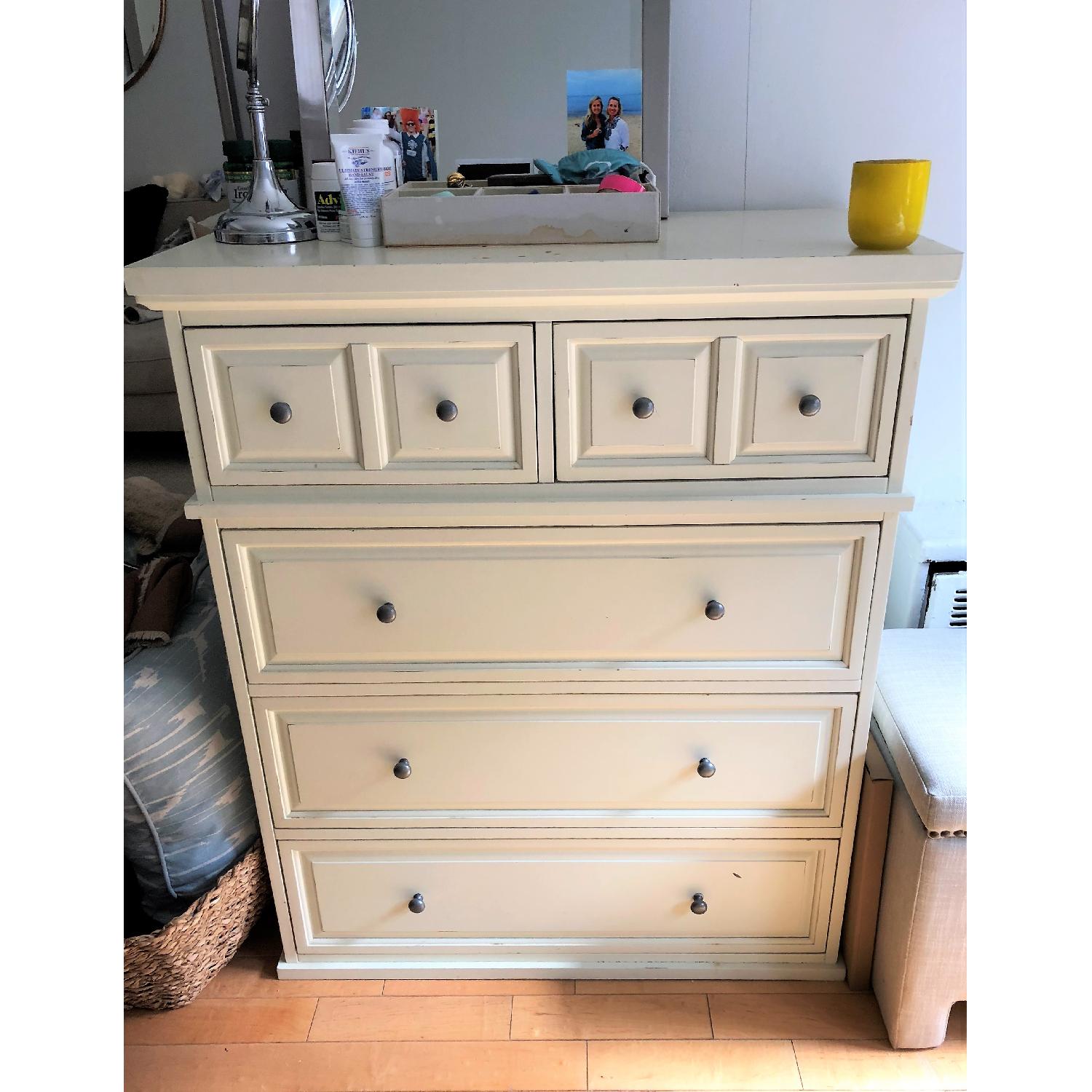 Pier 1 Ashworth Antique White Chest - image-1