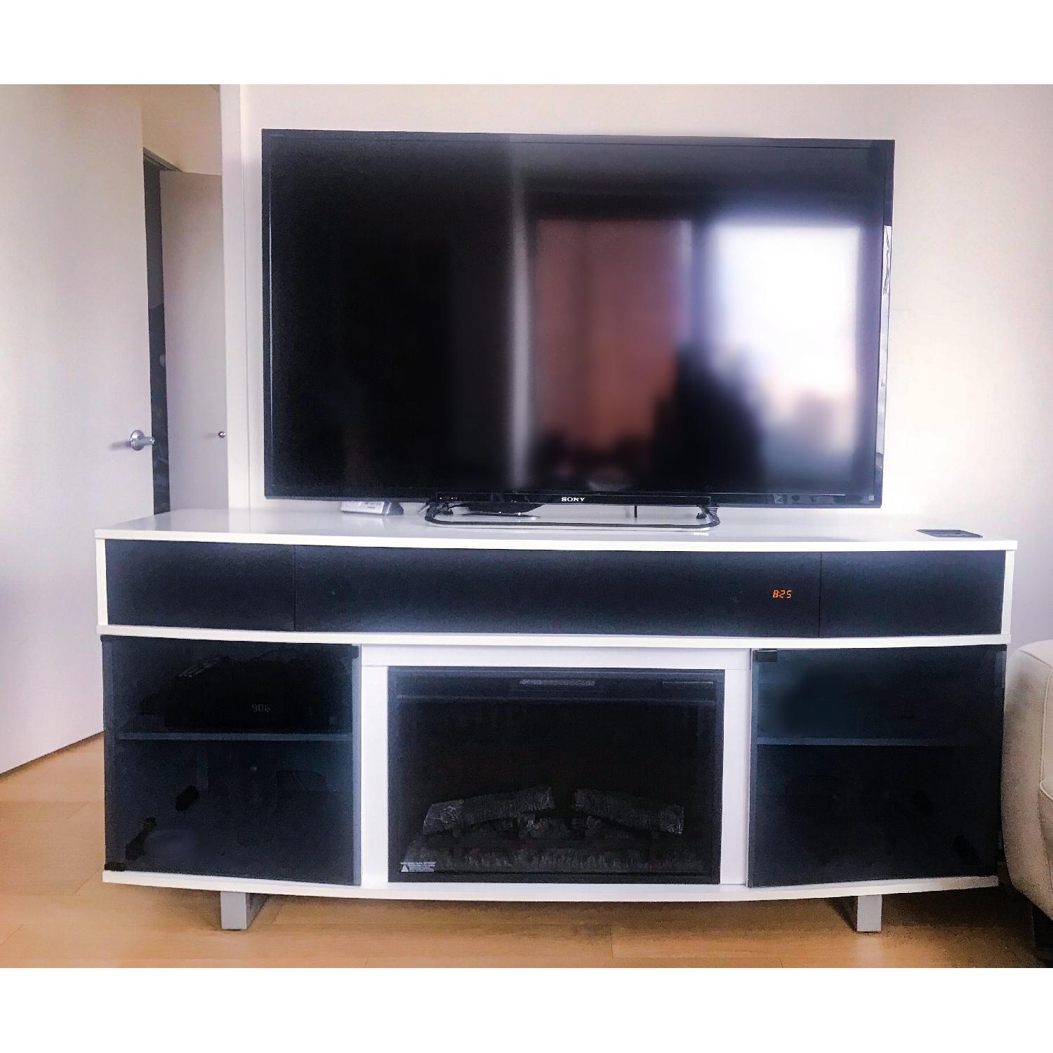 Enterprise  TV Stand/Media Mantel w/ Electric Fireplace - image-2