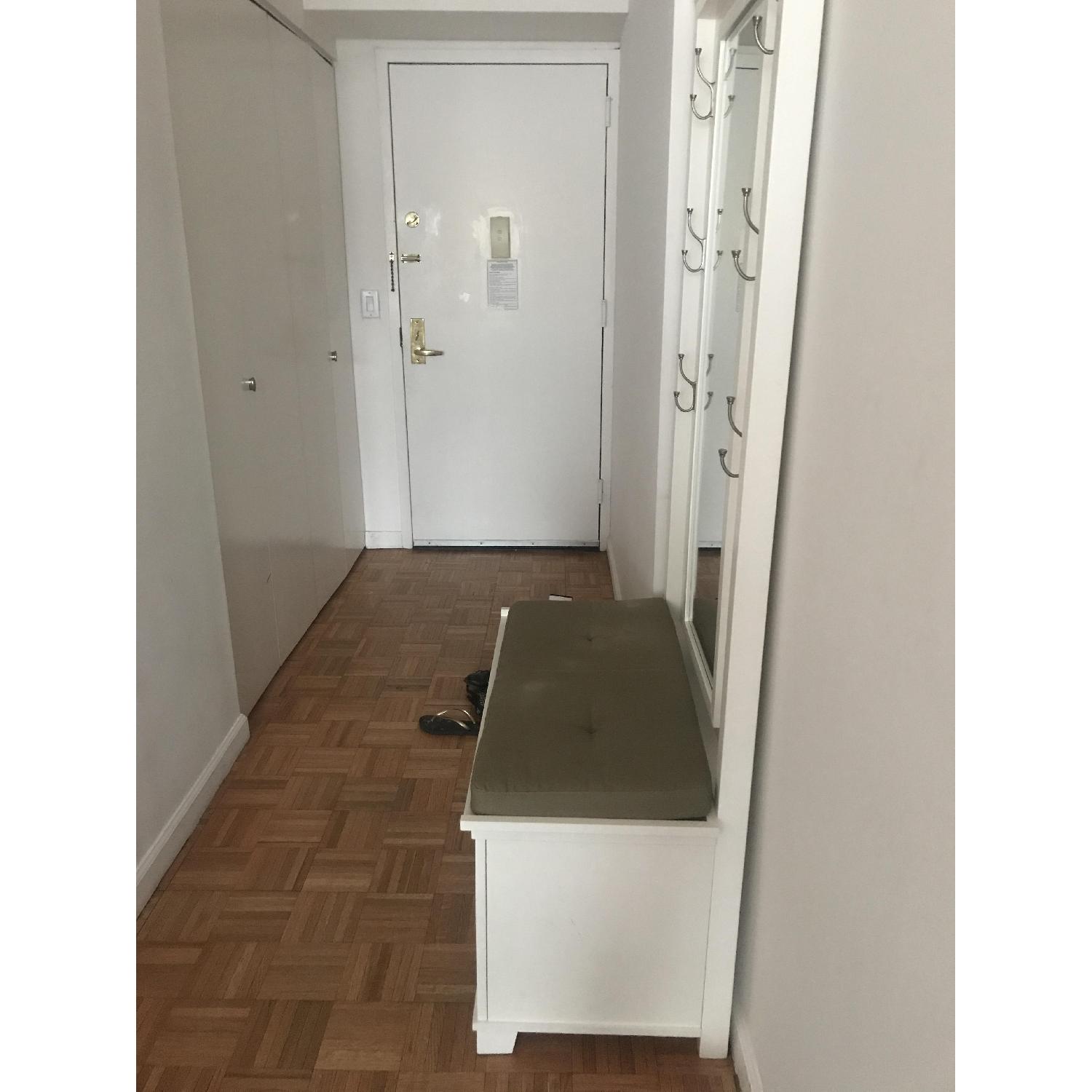 Crate & Barrel Entryway Bench w/ Storage - image-3