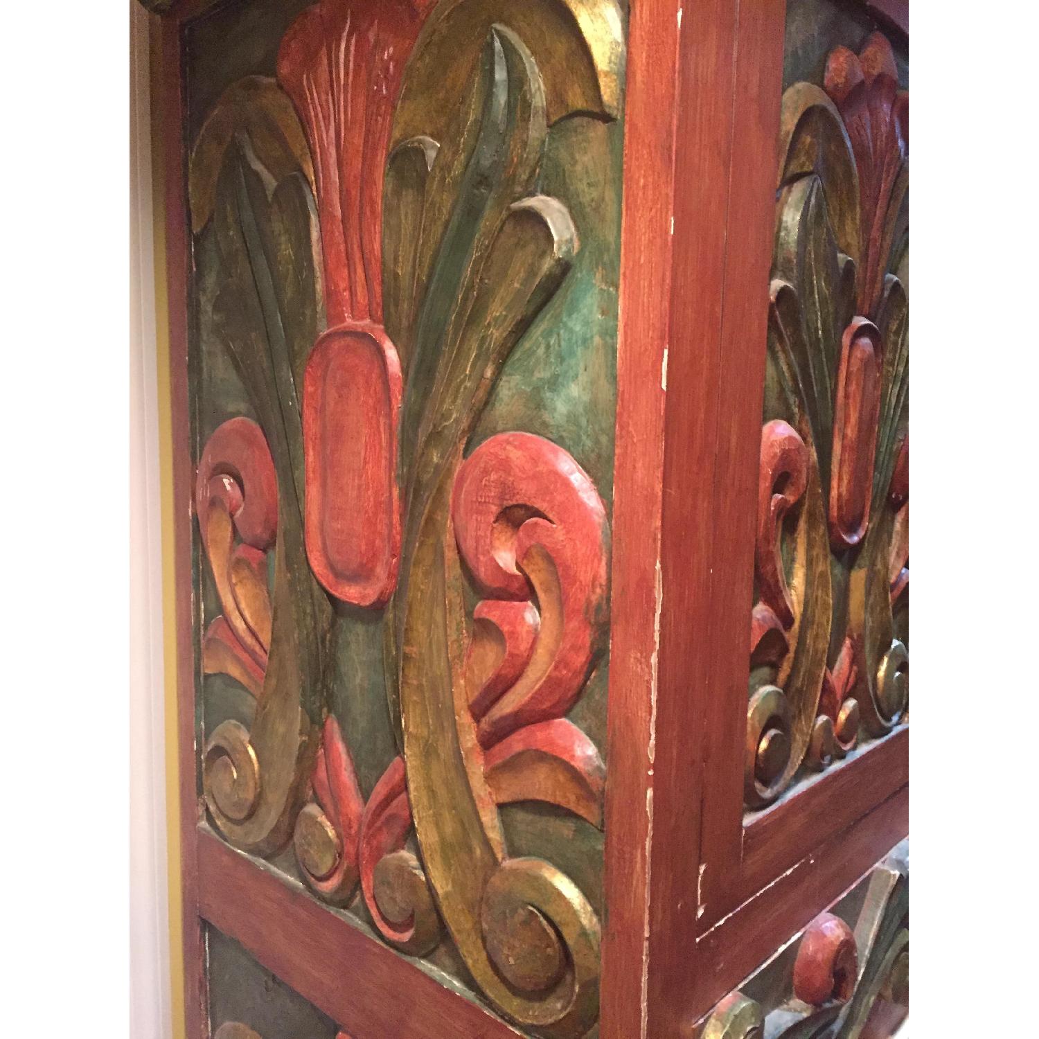 Pineapple Furniture, Inc Mexican Hand Painted Carved Armoire - image-2