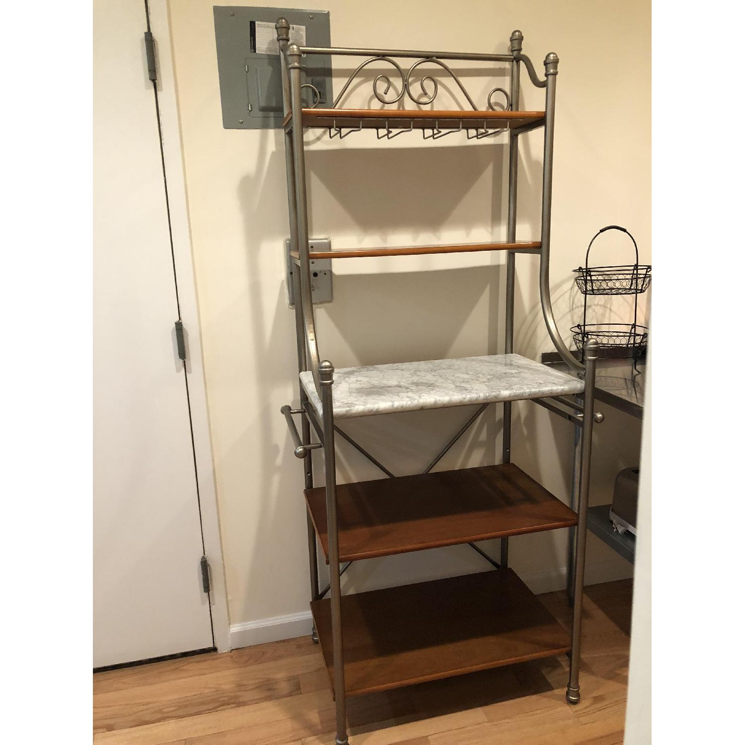 Bed Bath & Beyond Orleans Vintage Caramel Baker's Rack - image-1