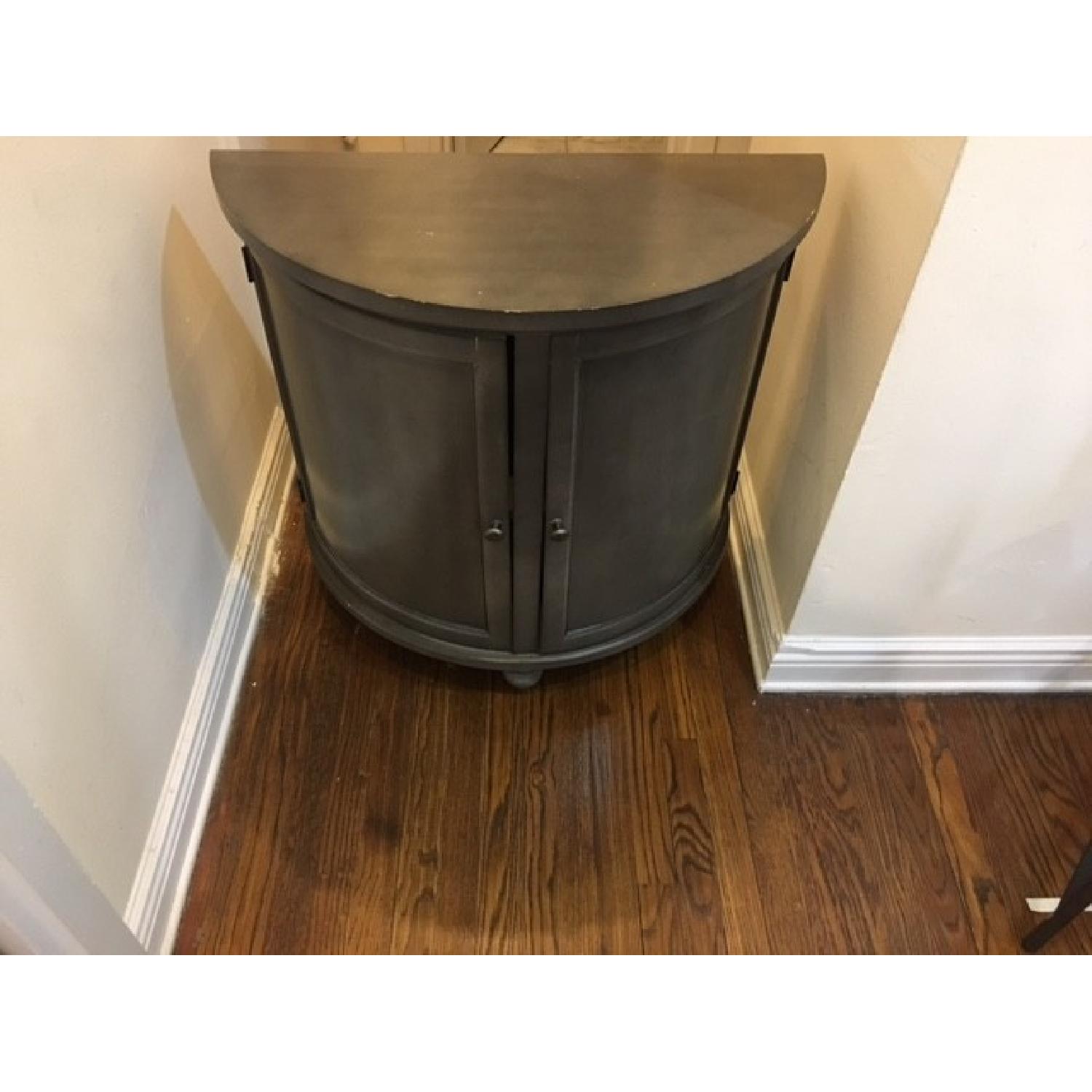 Target Half Circle Console Table w/ Doors & Shelves - image-4