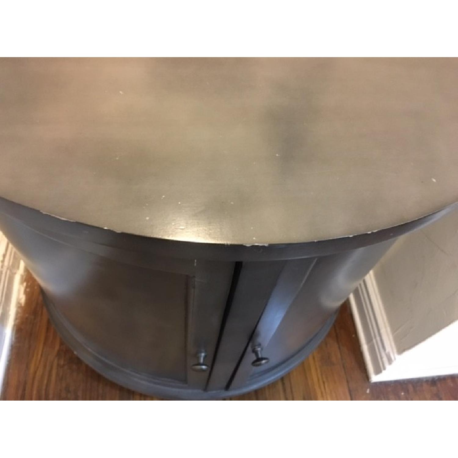 Target Half Circle Console Table w/ Doors & Shelves - image-5