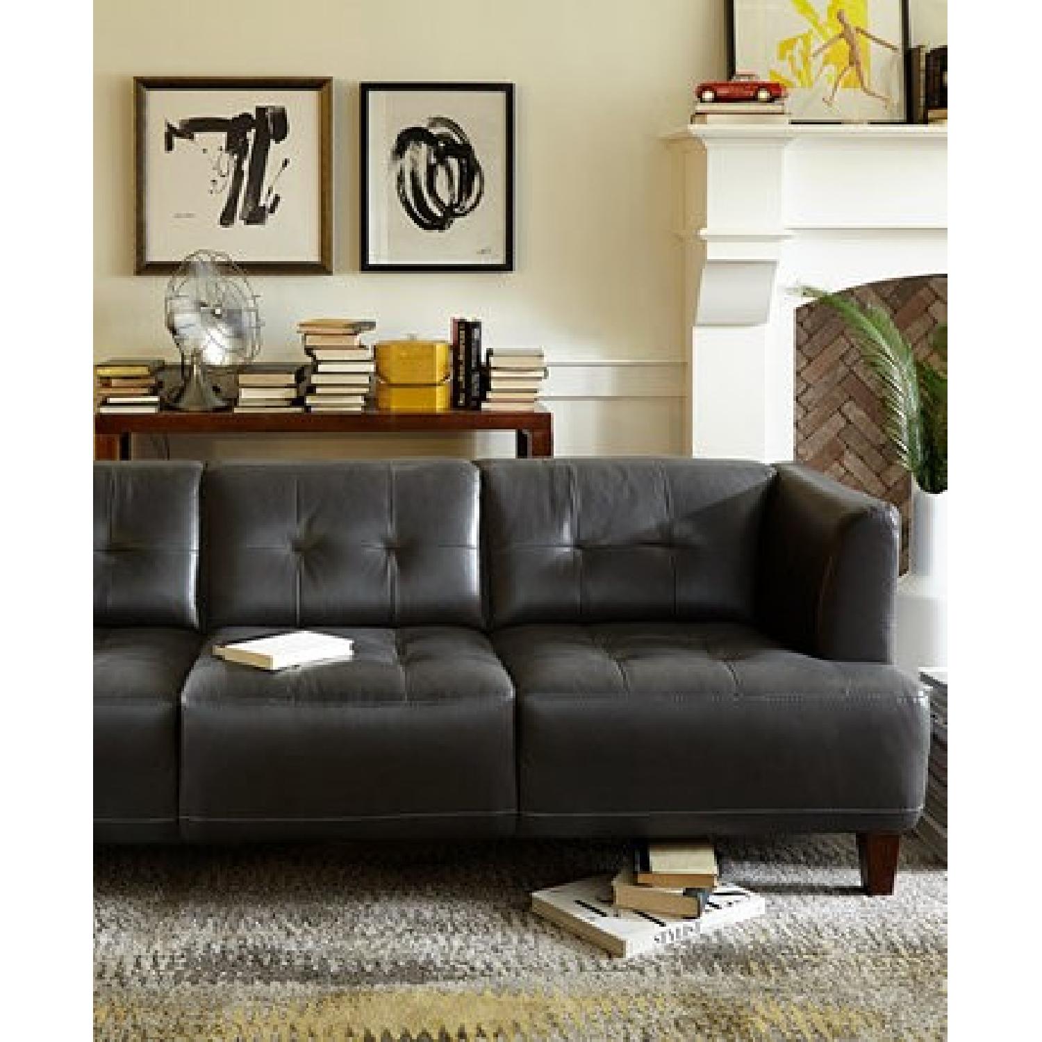 Macy's Alessia Leather Sofa - image-1