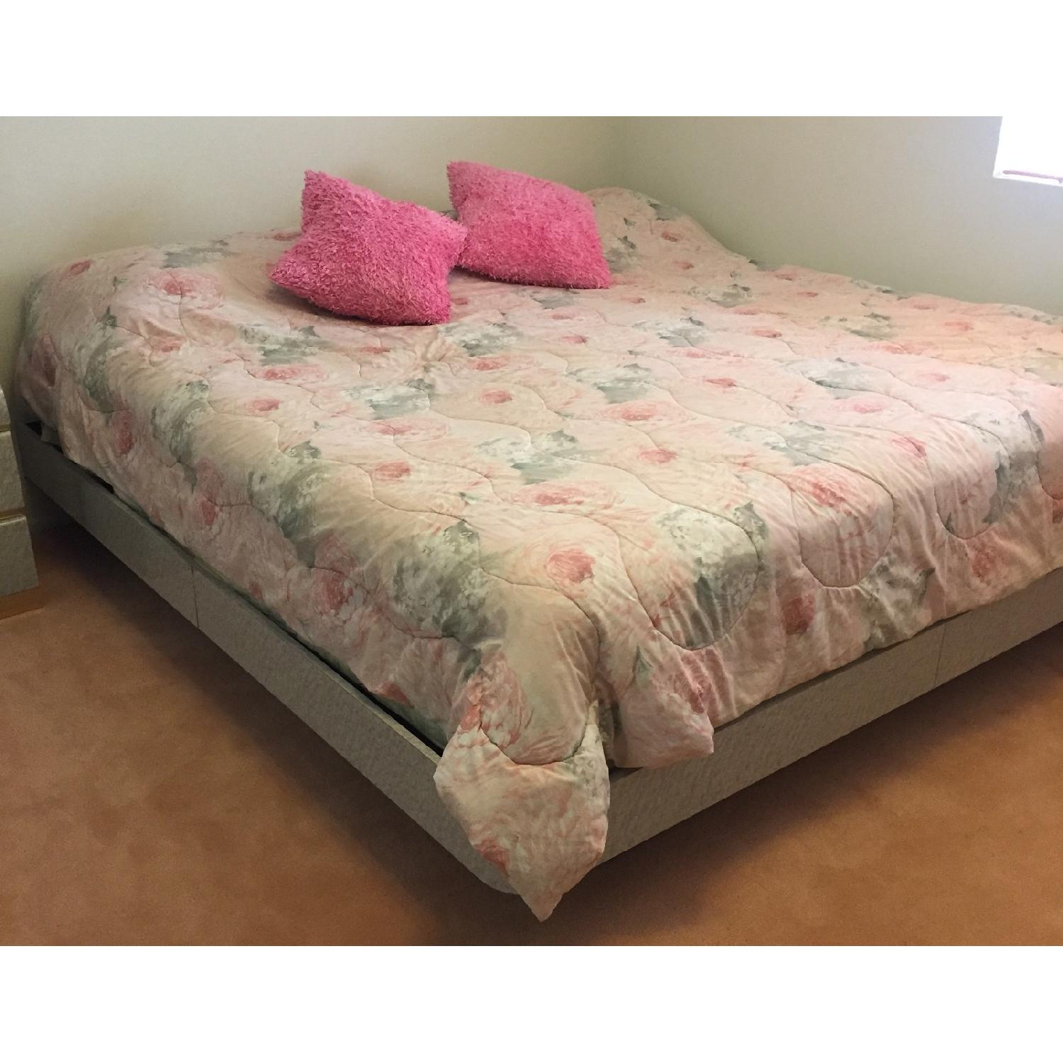 King Size Platform Bed w/ Headboard - image-3