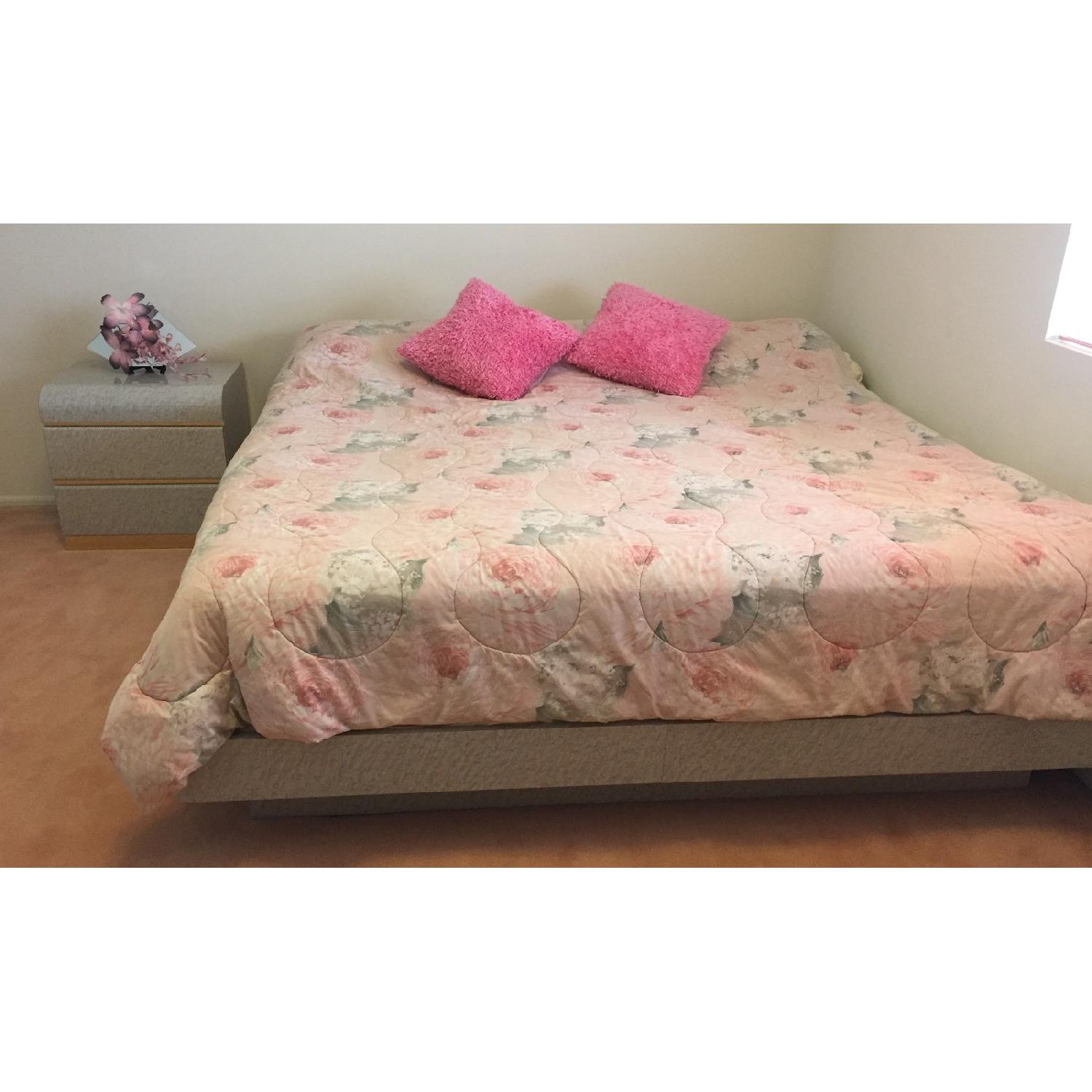 King Size Platform Bed w/ Headboard - image-4