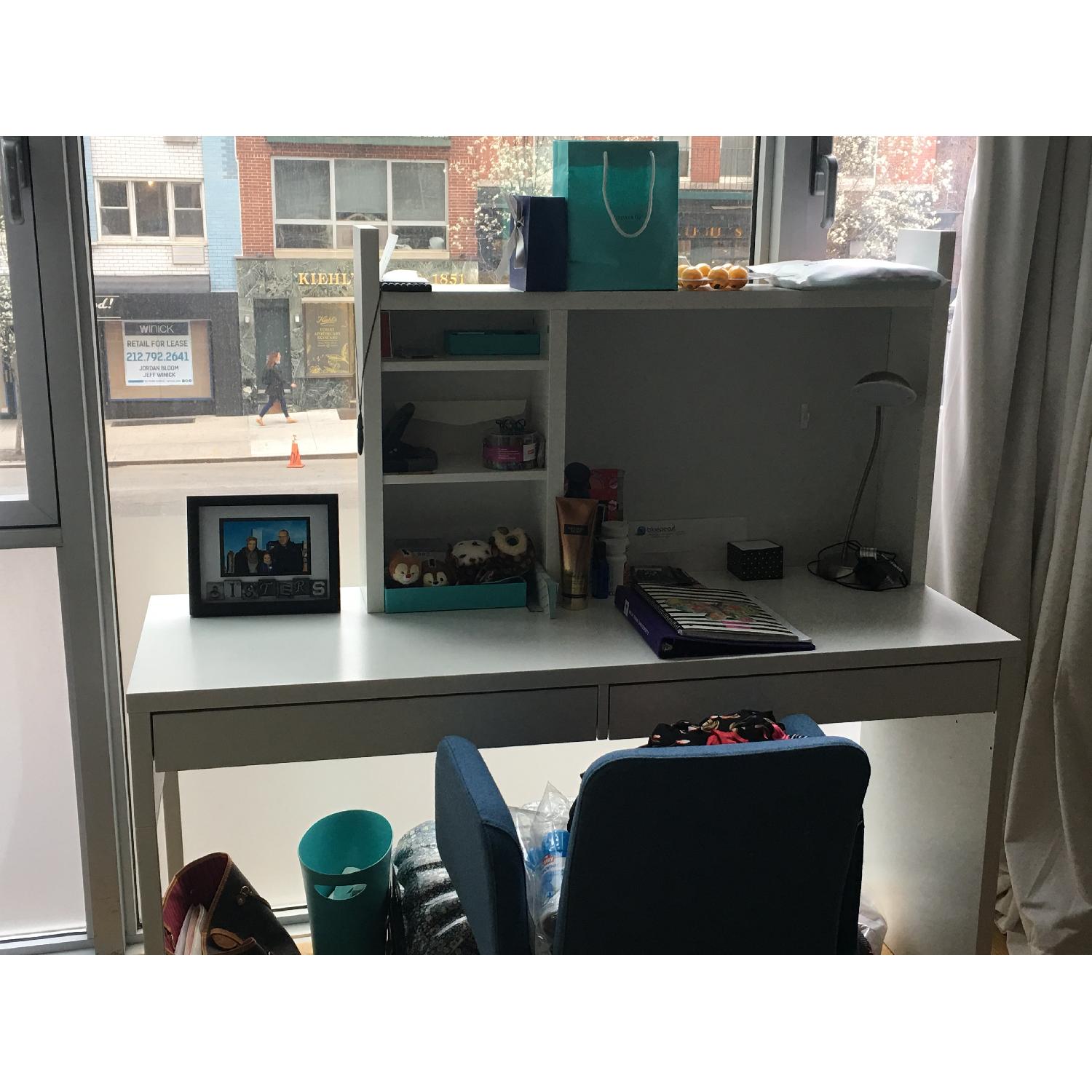 Ikea Micke 2 Drawer Desk w/ Add On Unit - image-3