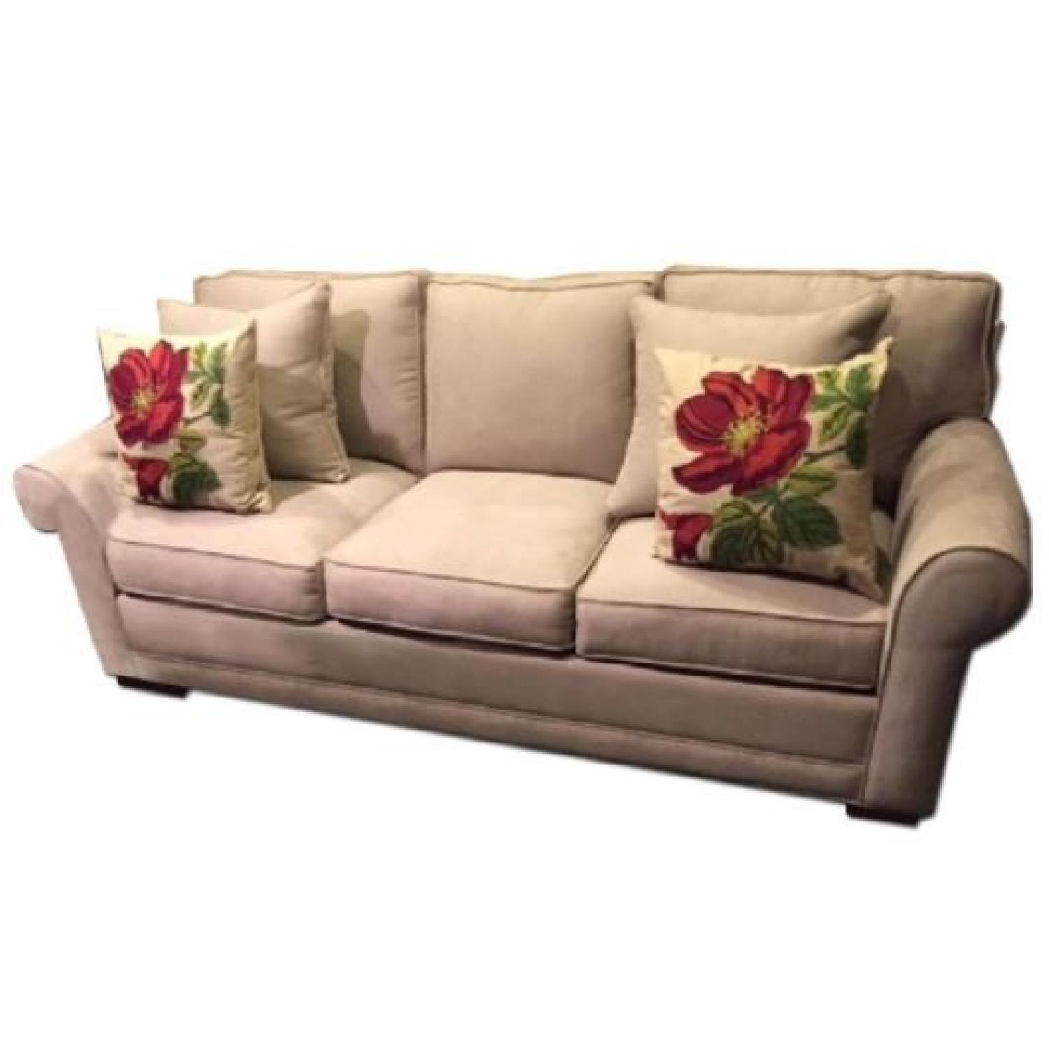 Raymour & Flanigan H.M. Richards 3 Seater Sofa w/ 2 Pillows - image-1