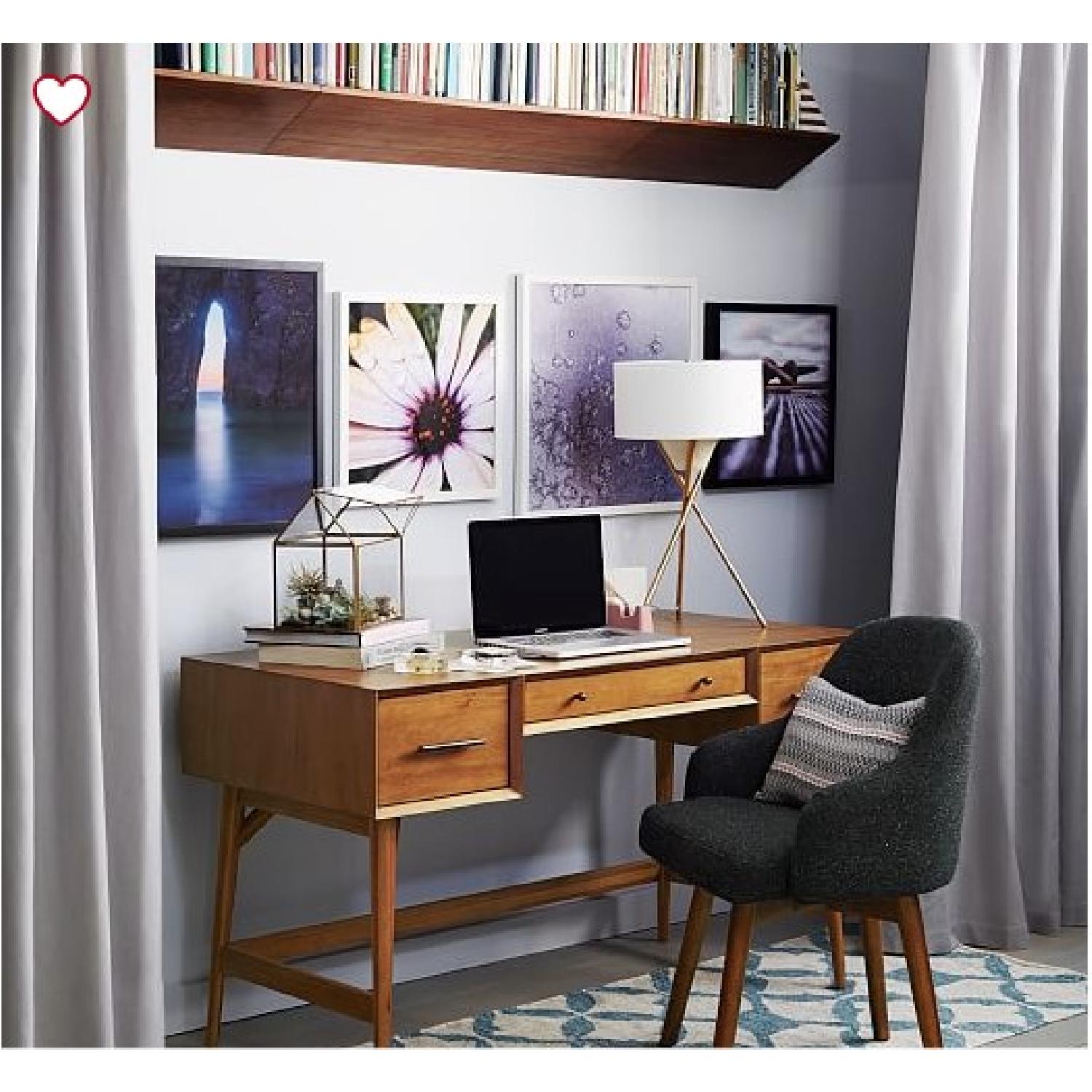 West Elm Mid-Century Desk in Acorn - image-2