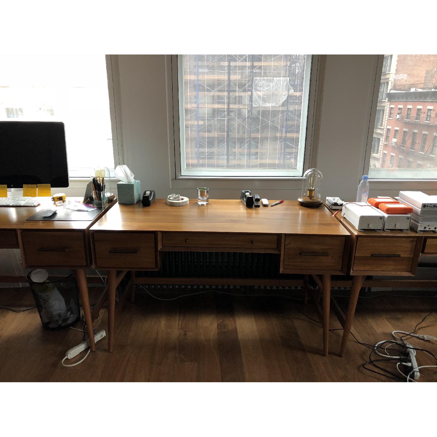 West Elm Mid-Century Desk in Acorn - image-6