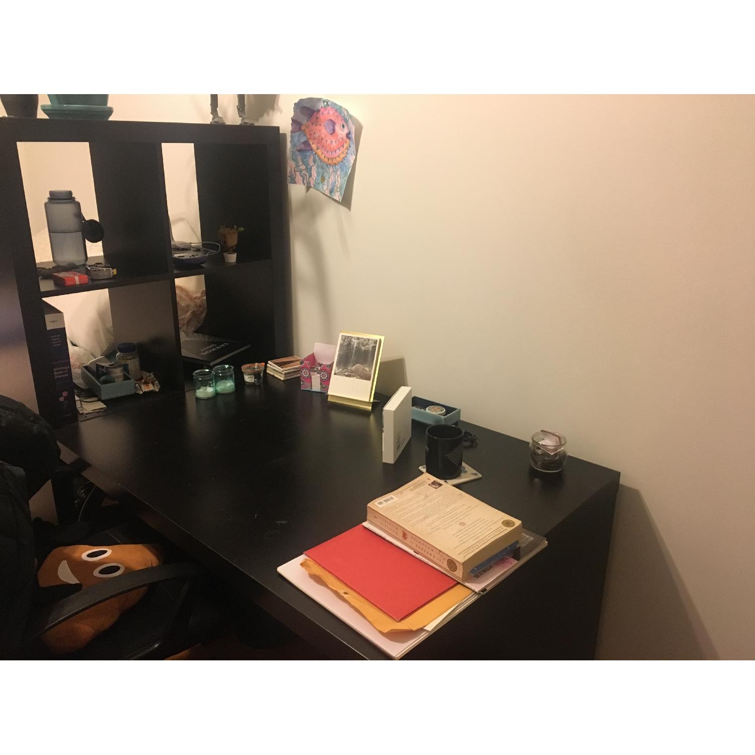 Ikea Kallax Bookcase w/ Desk - image-1