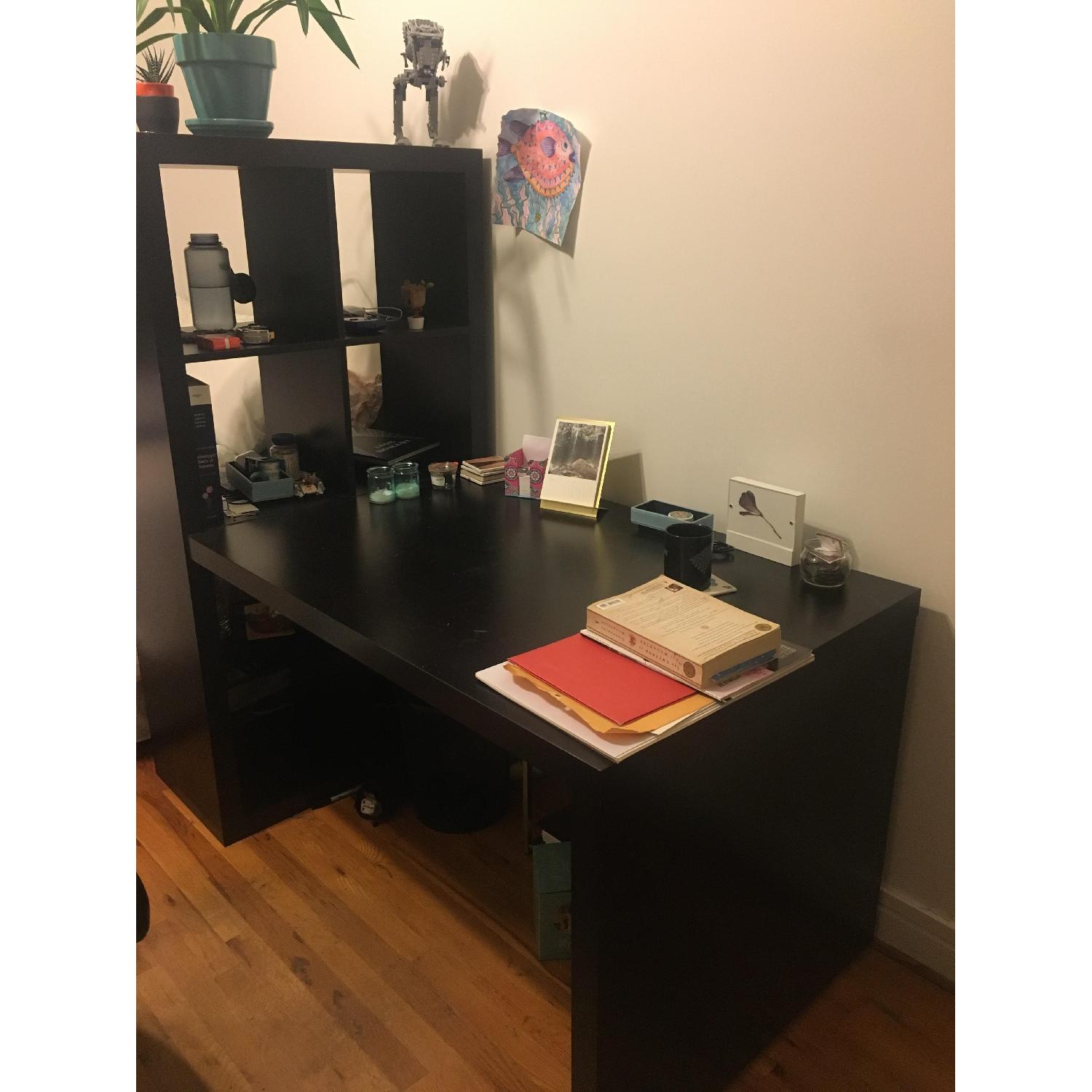 Ikea Kallax Bookcase w/ Desk - image-3