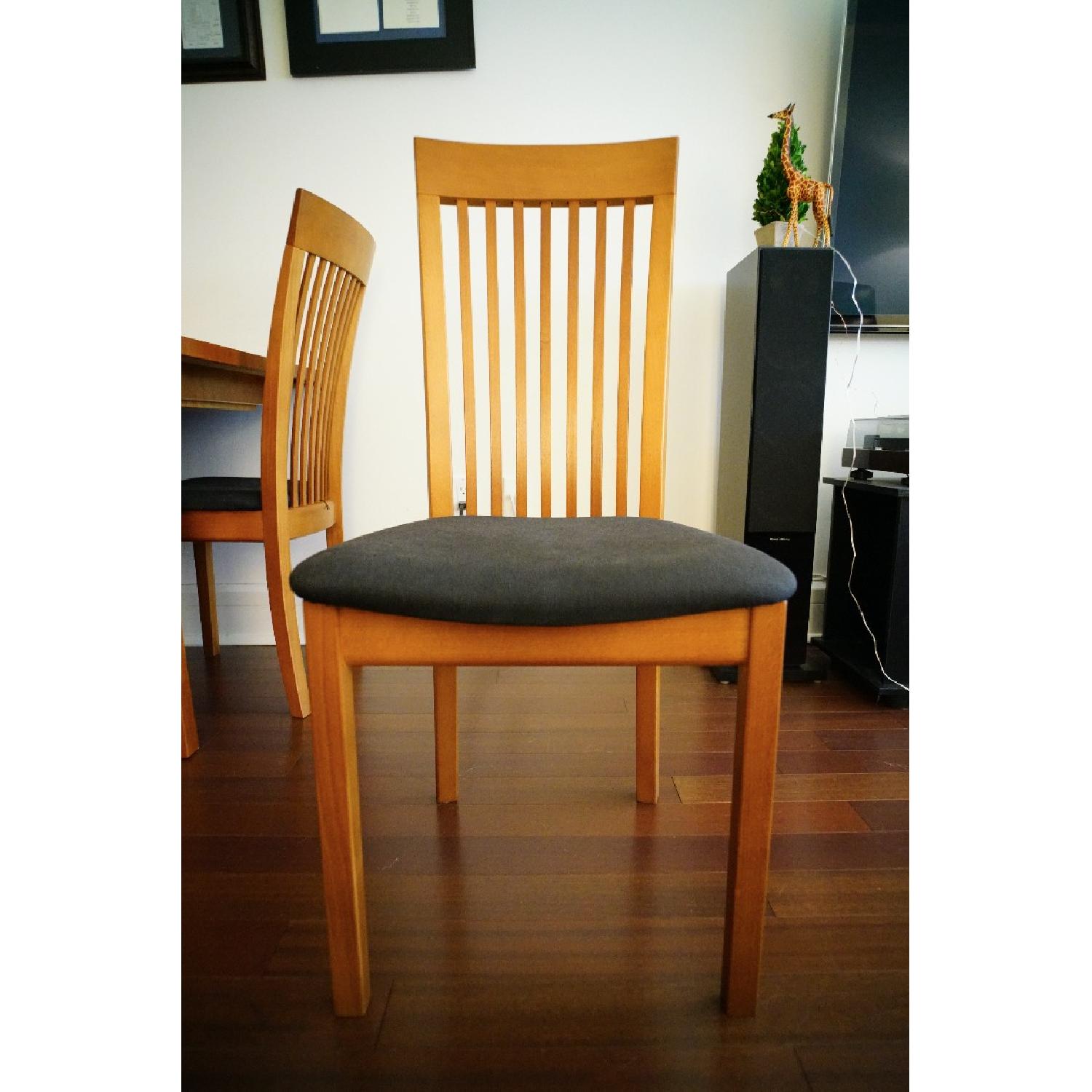 Skovby Contemporary Cherry Dining Table w/ 4 Chairs - image-6