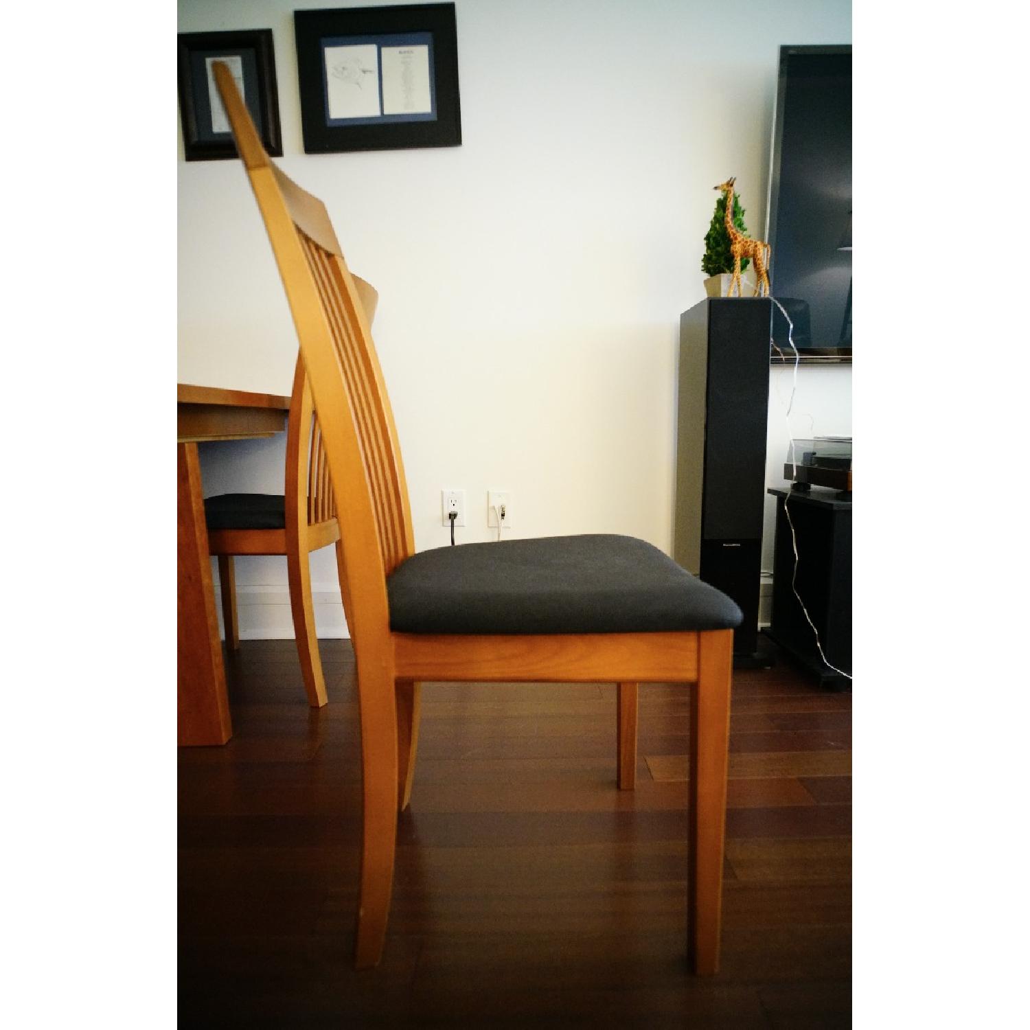 Skovby Contemporary Cherry Dining Table w/ 4 Chairs - image-8