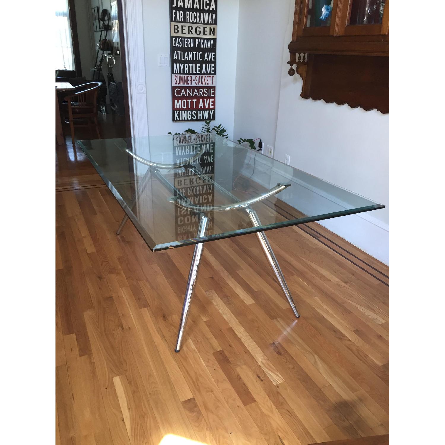 Beveled Glass Dining Table - image-3