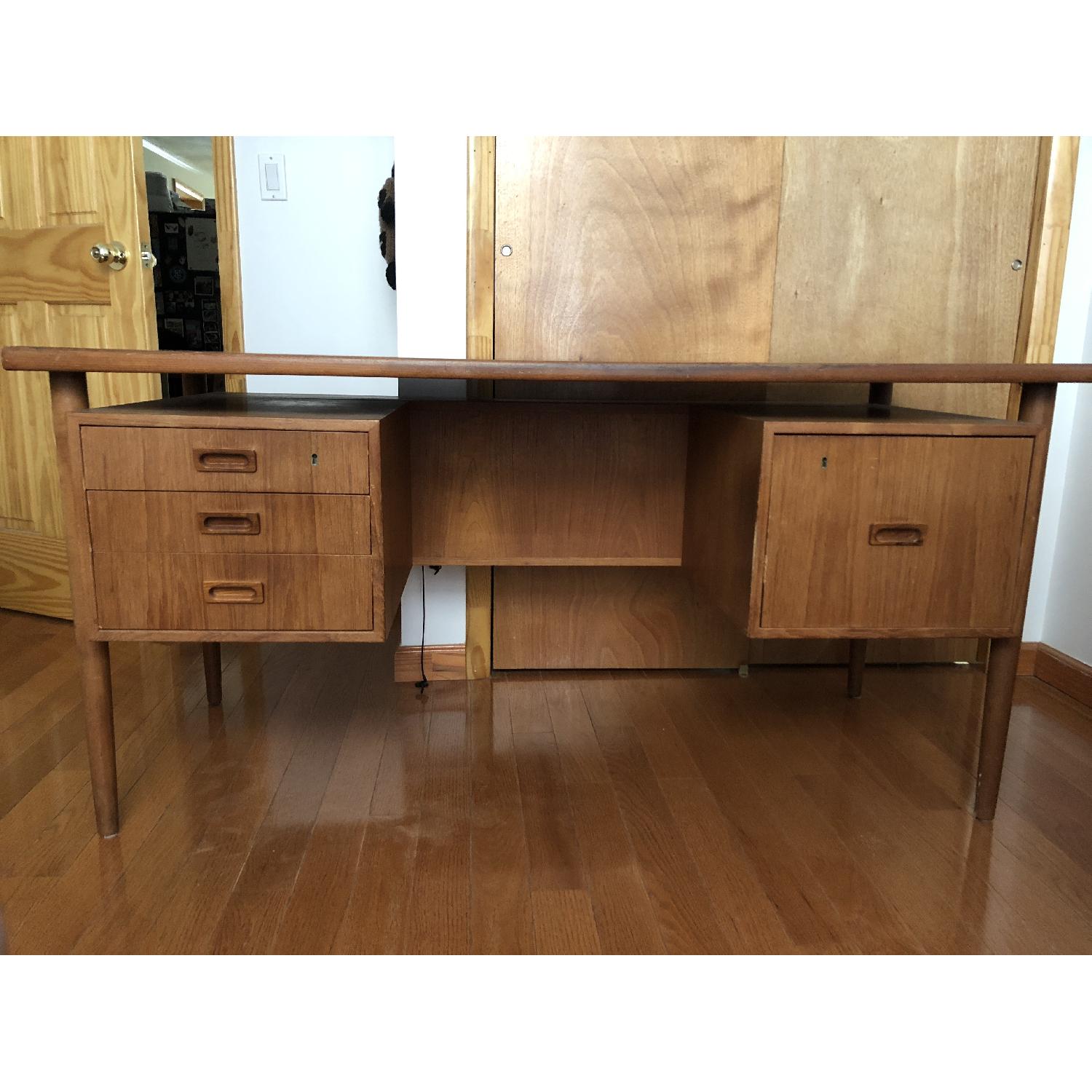 Danish Mid-Century Floating Desk - image-1