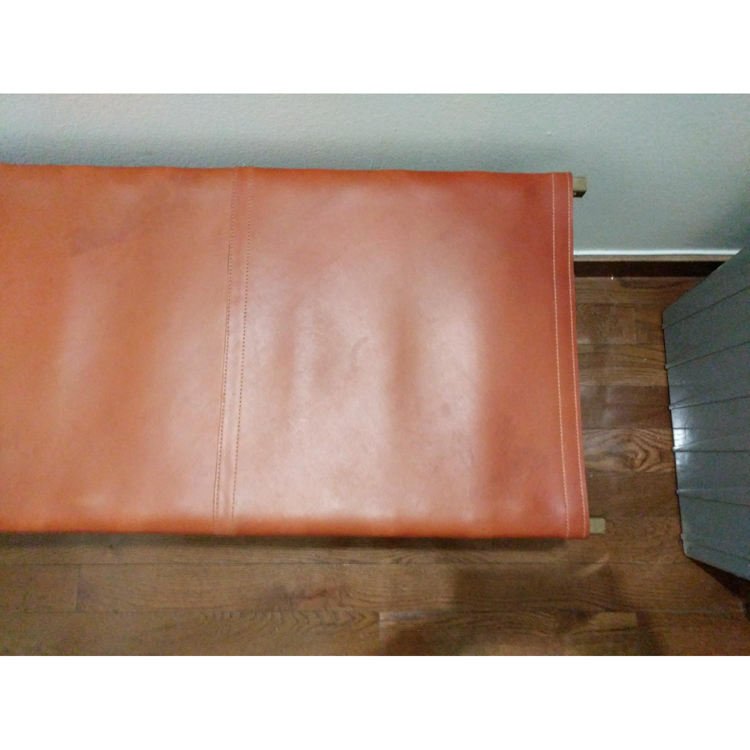 CB2 Leather Director's Bench - image-5