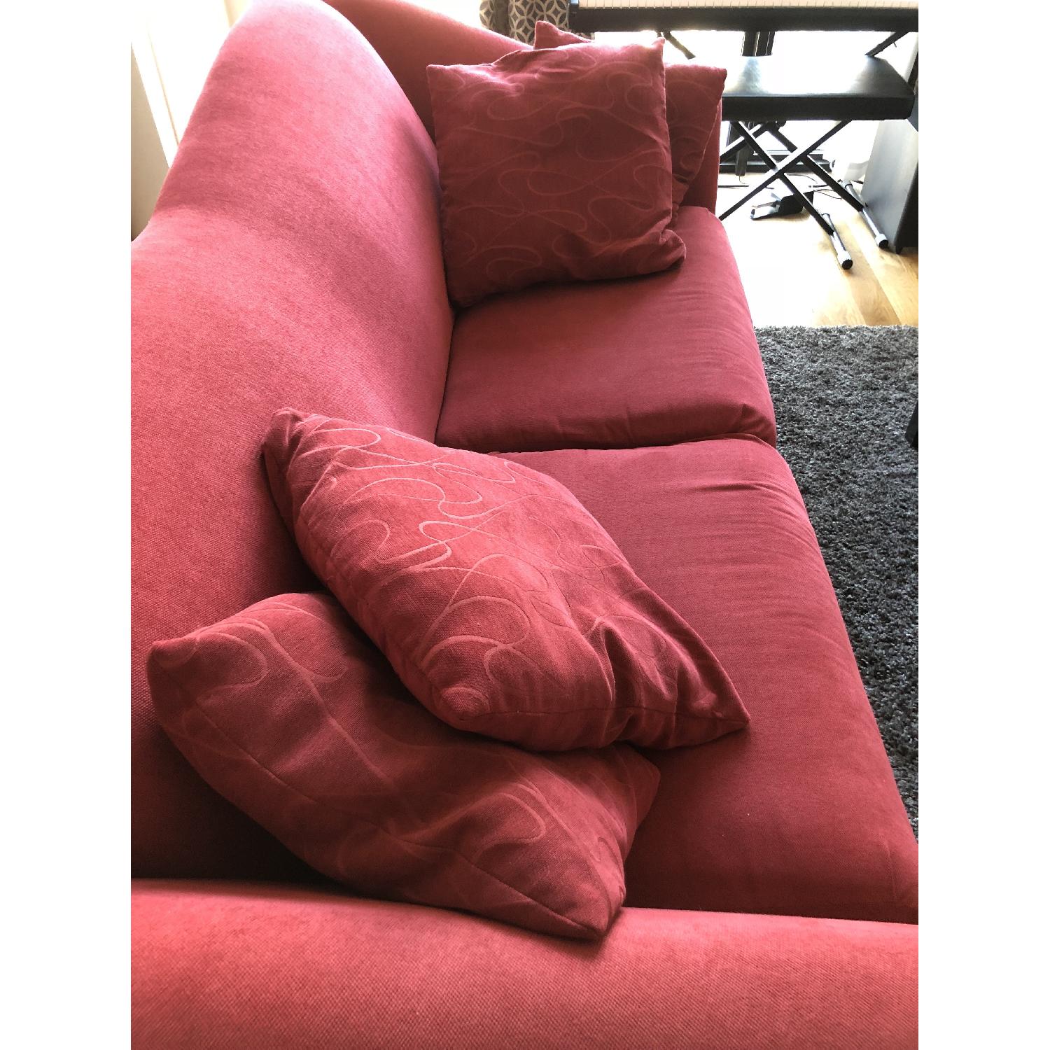 Red 2-Seater Sofa - image-2
