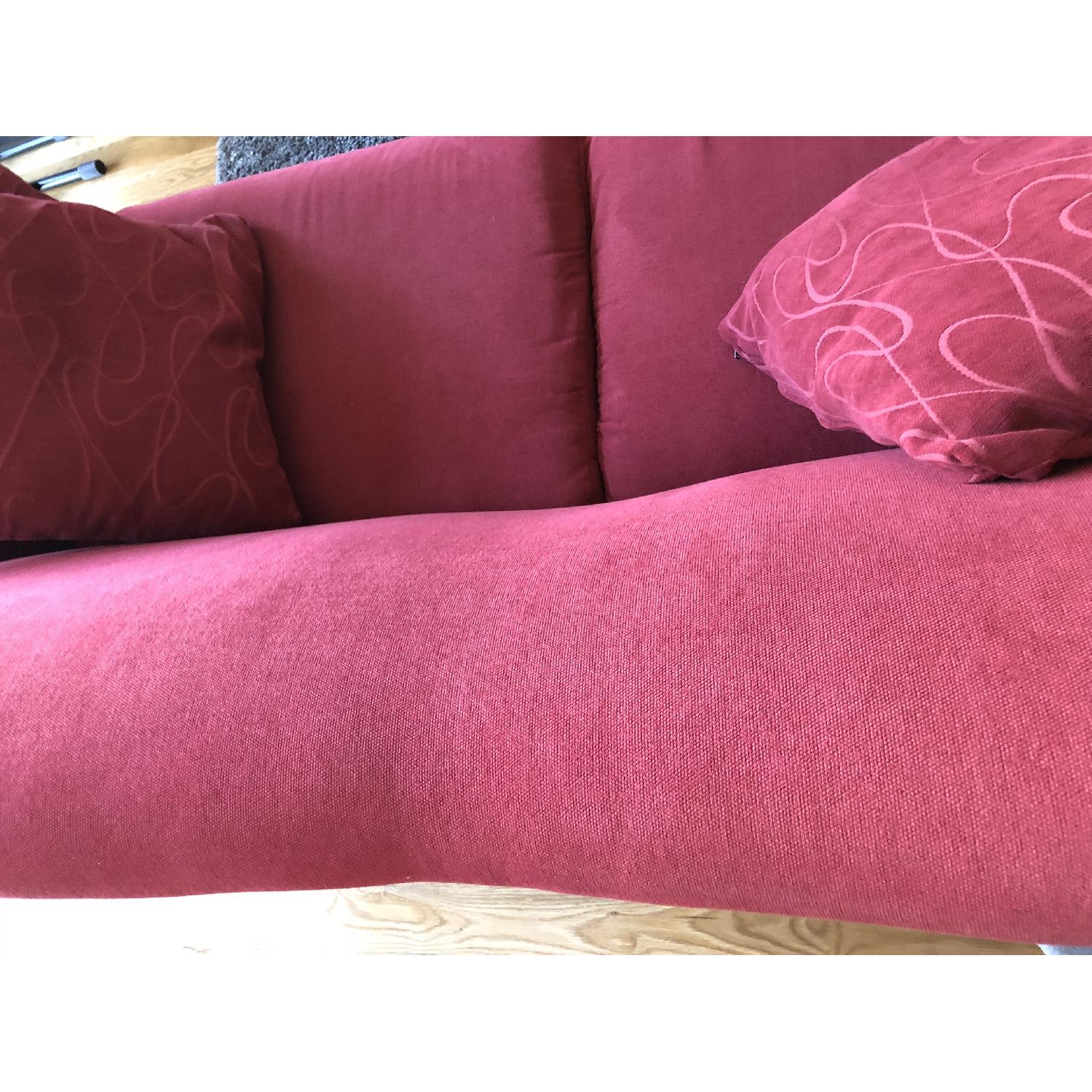 Red 2-Seater Sofa - image-4