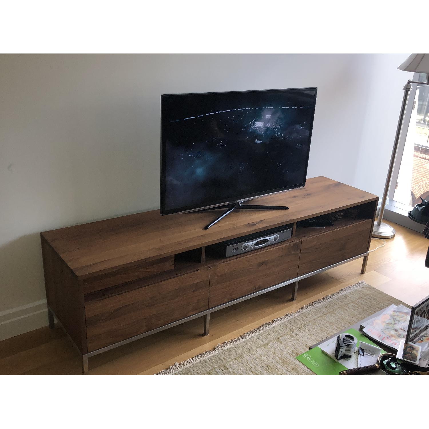 Crate & Barrel Pearson Walnut Media Console - image-2