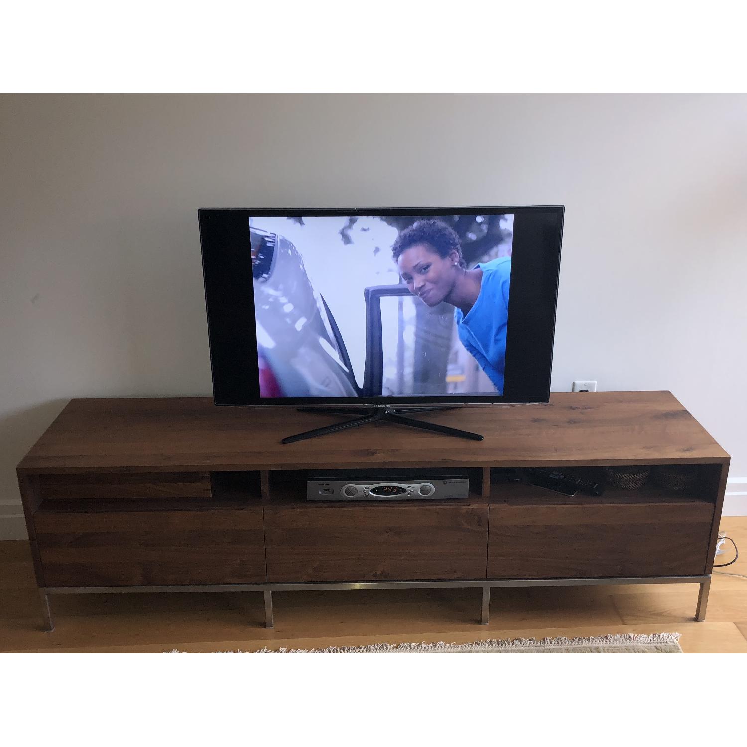 Crate & Barrel Pearson Walnut Media Console - image-3
