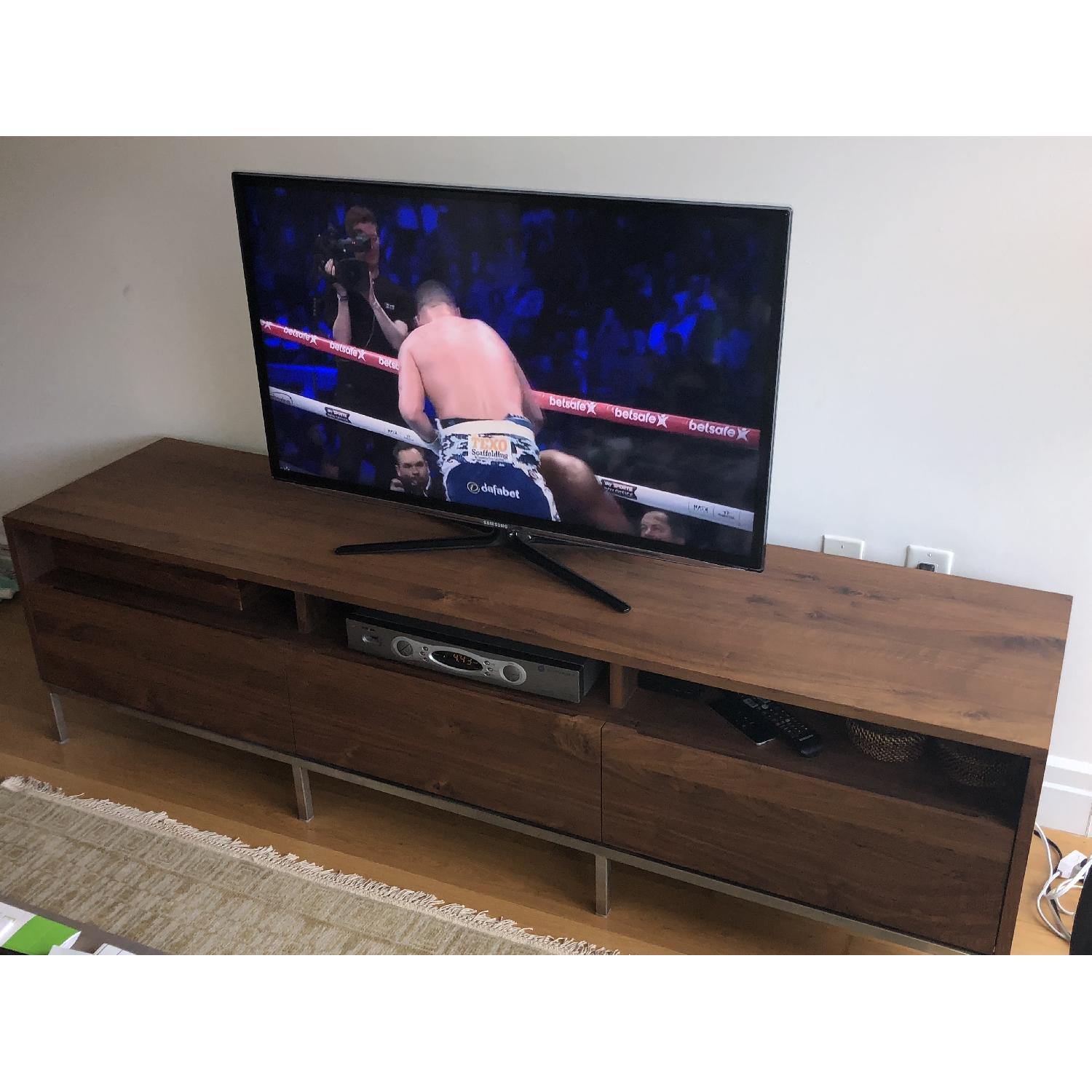 Crate & Barrel Pearson Walnut Media Console - image-5