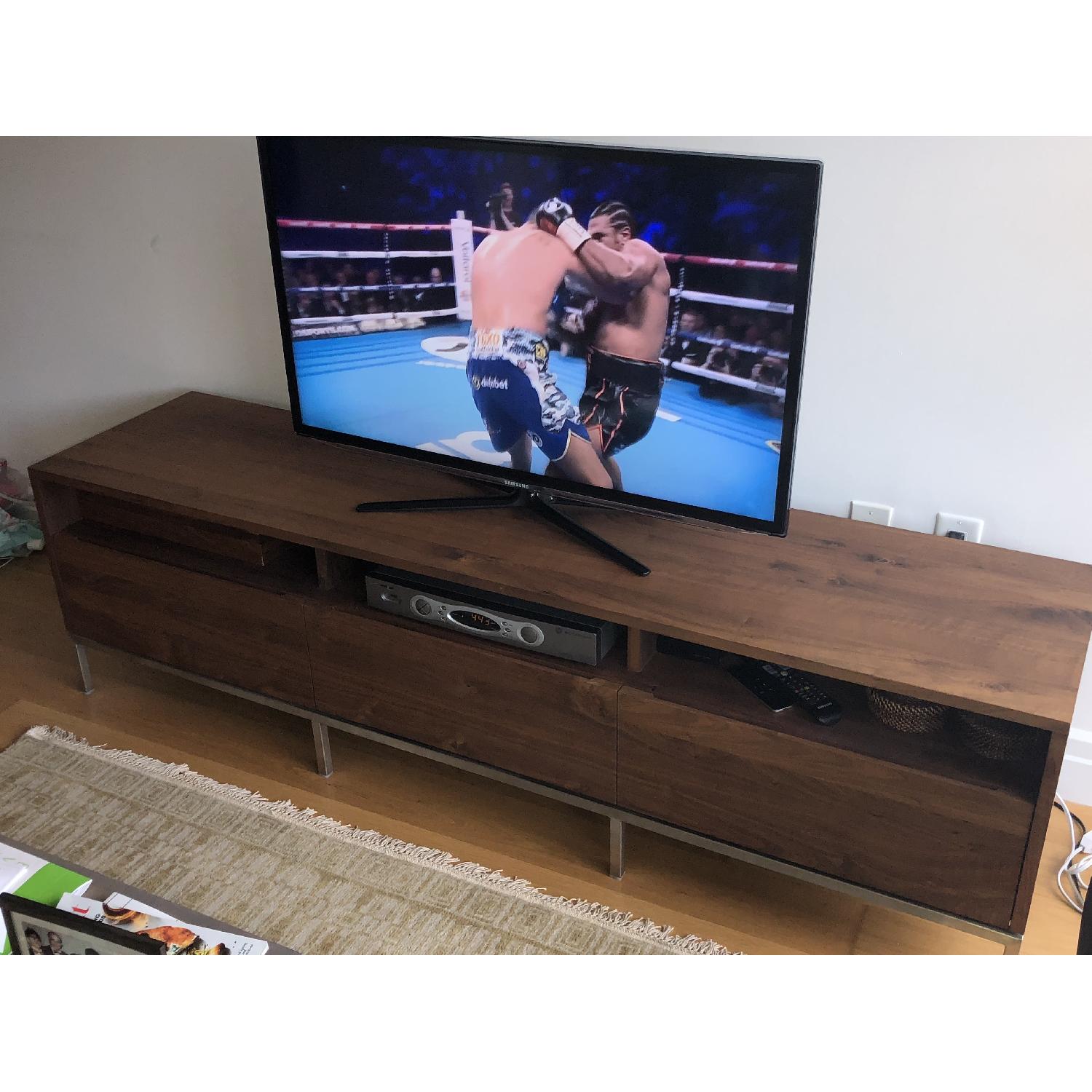 Crate & Barrel Pearson Walnut Media Console - image-6